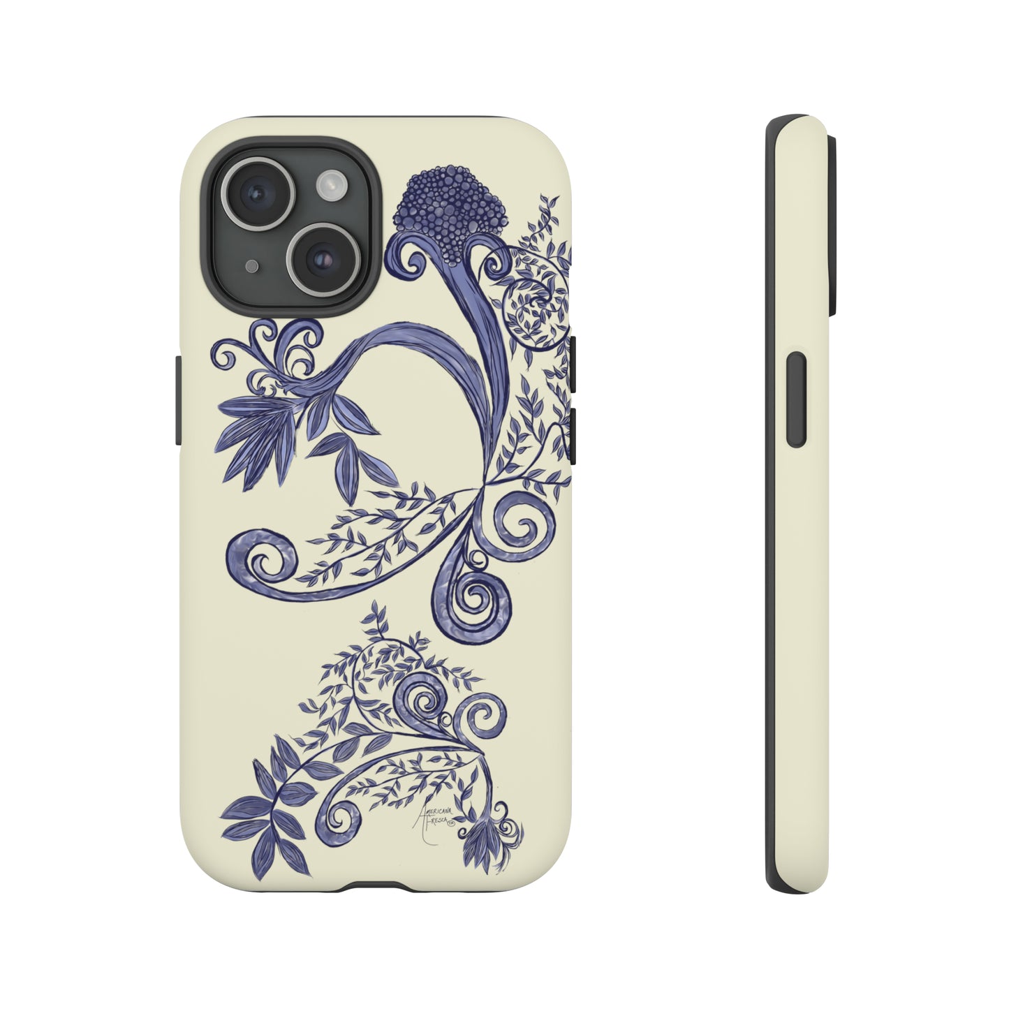 Botanical Blues Tough Phone Case