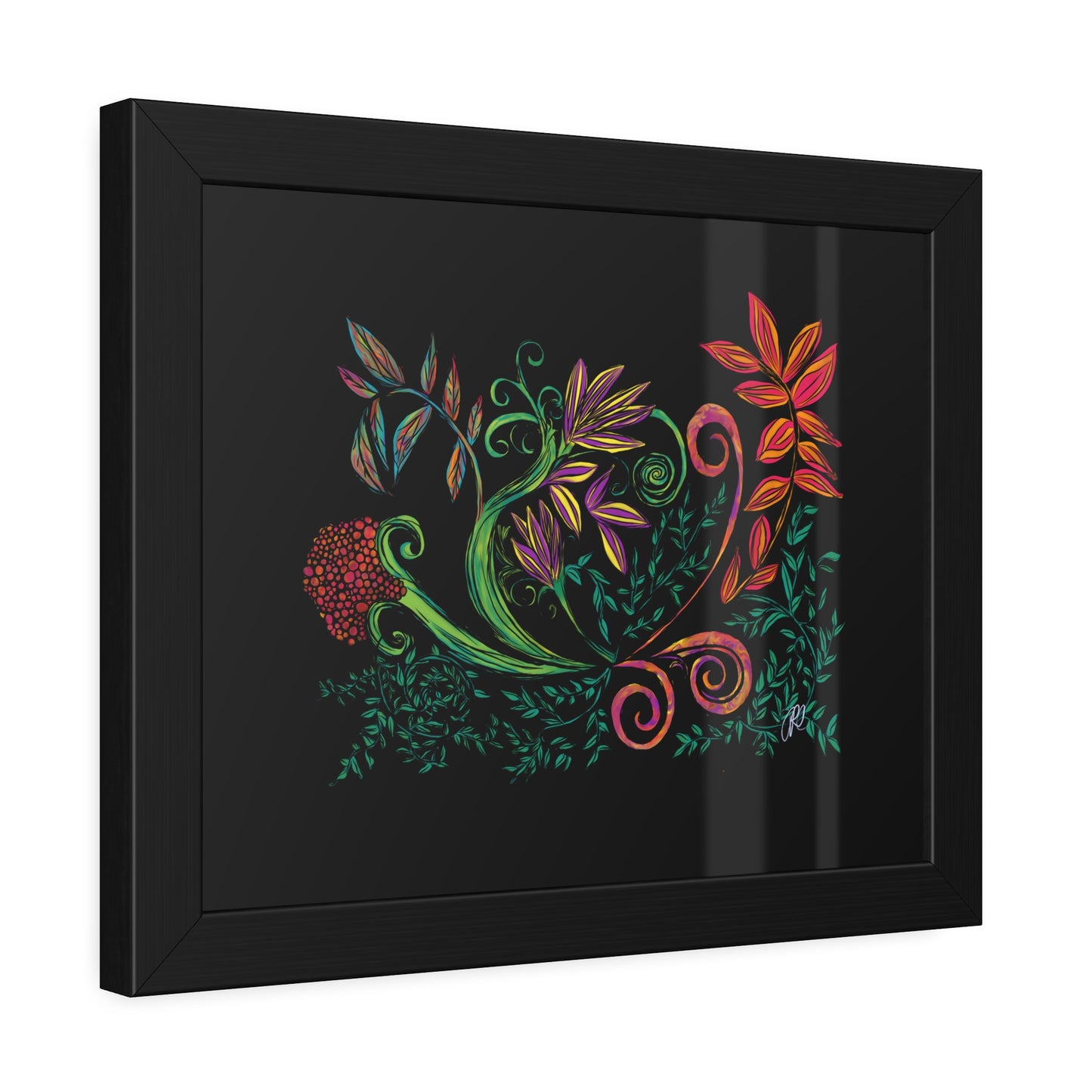 Flourished Fury Framed Giclée Print