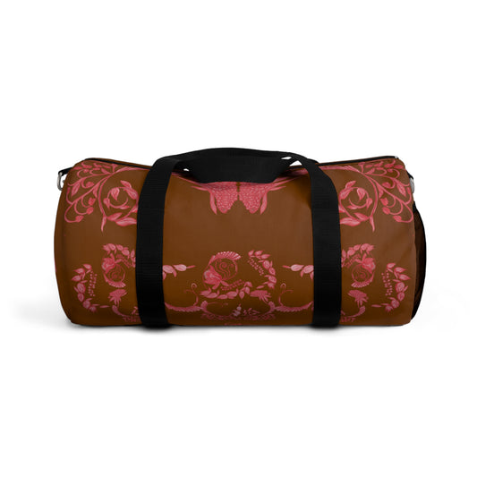 Chocolate Cherry Chinoiserie Duffel Bag