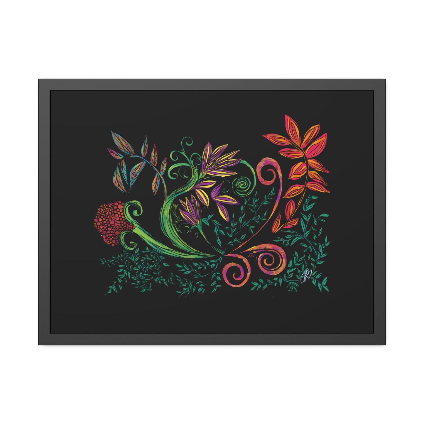 Flourished Fury Framed Giclée Print