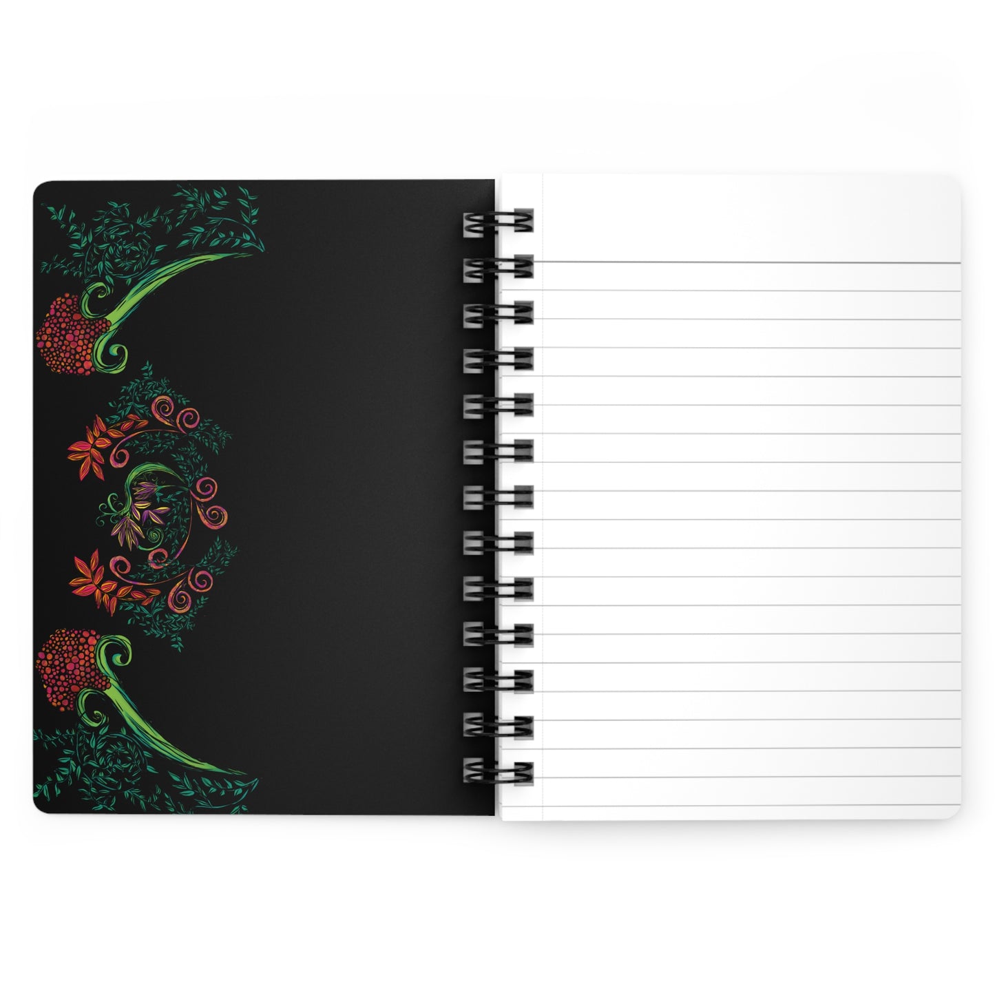 Flourished Fury Spiral Bound Journal