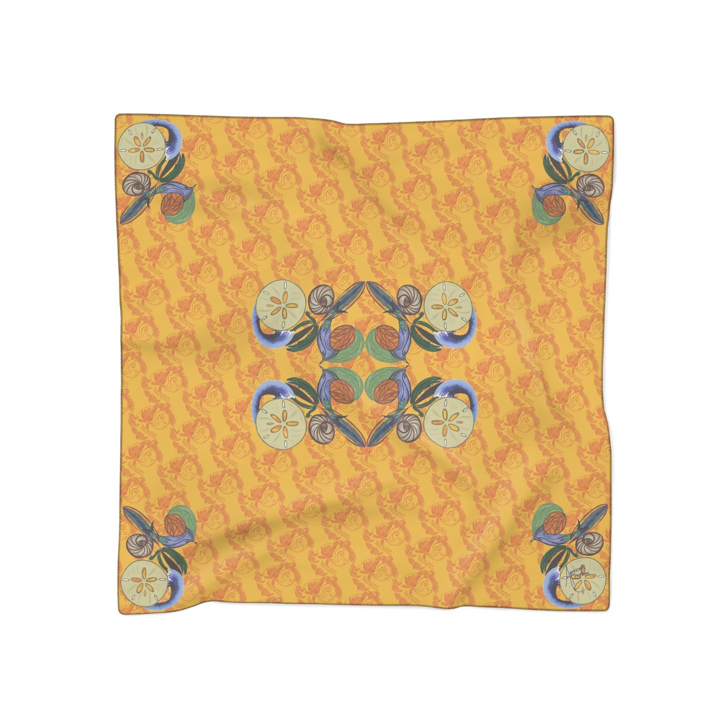 Snowless Sunsets Classic Chiffon Square Scarf