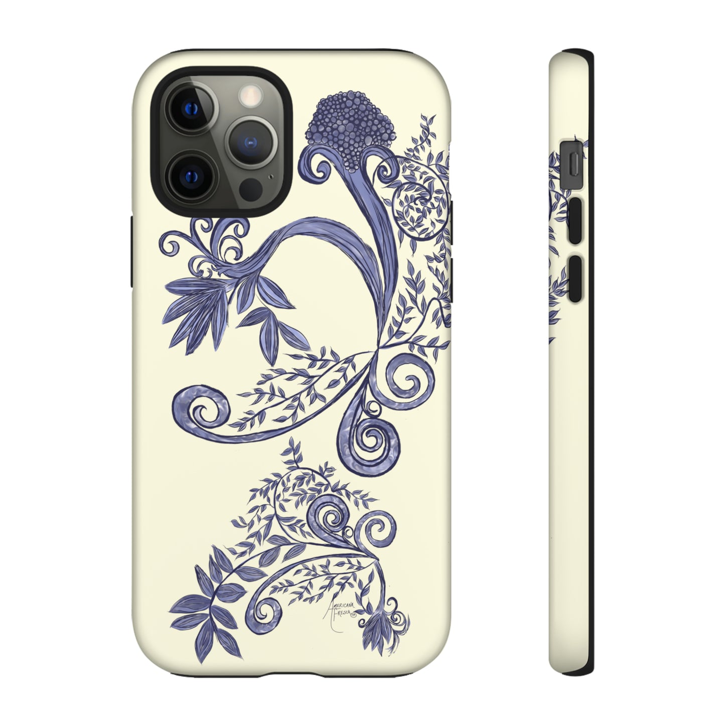 Botanical Blues Tough Phone Case