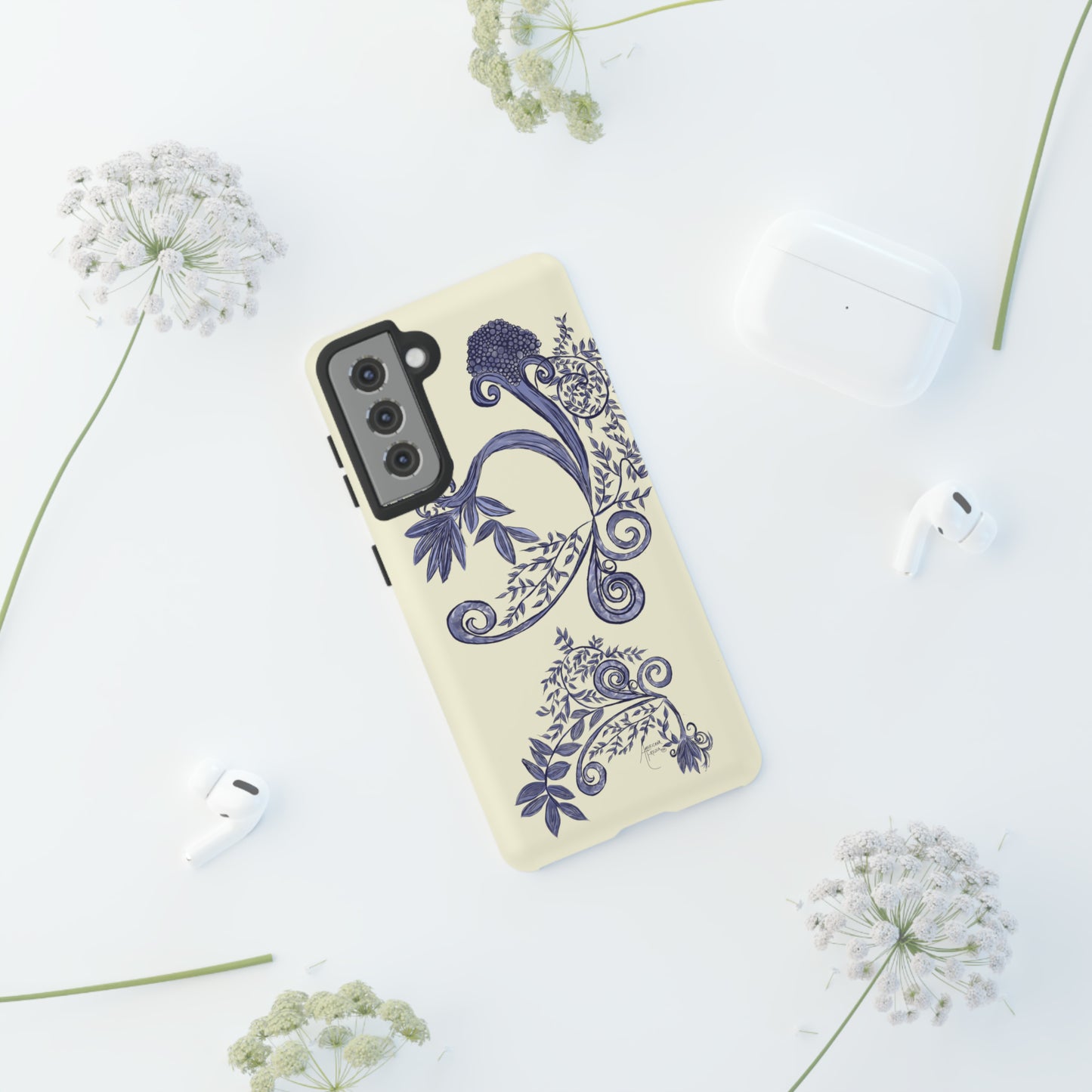 Botanical Blues Tough Phone Case