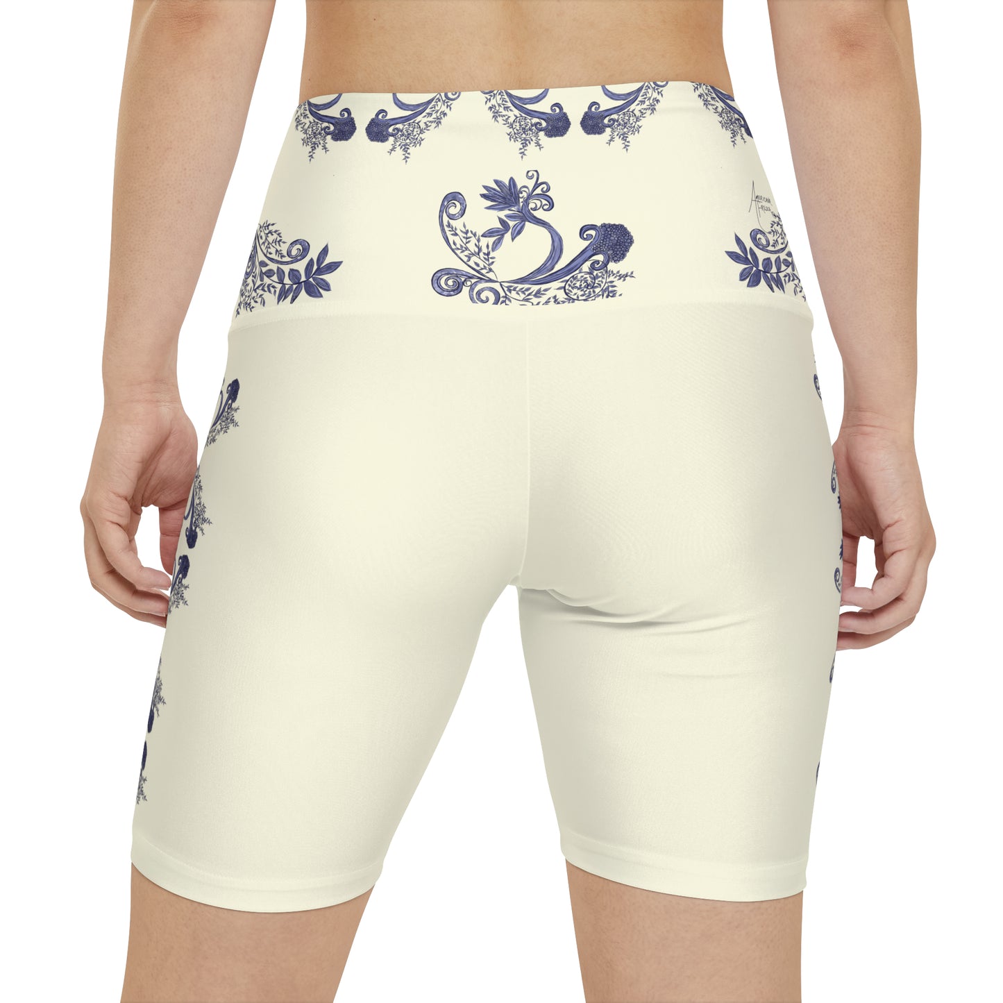 Botantical Blues Women's Workout Shorts