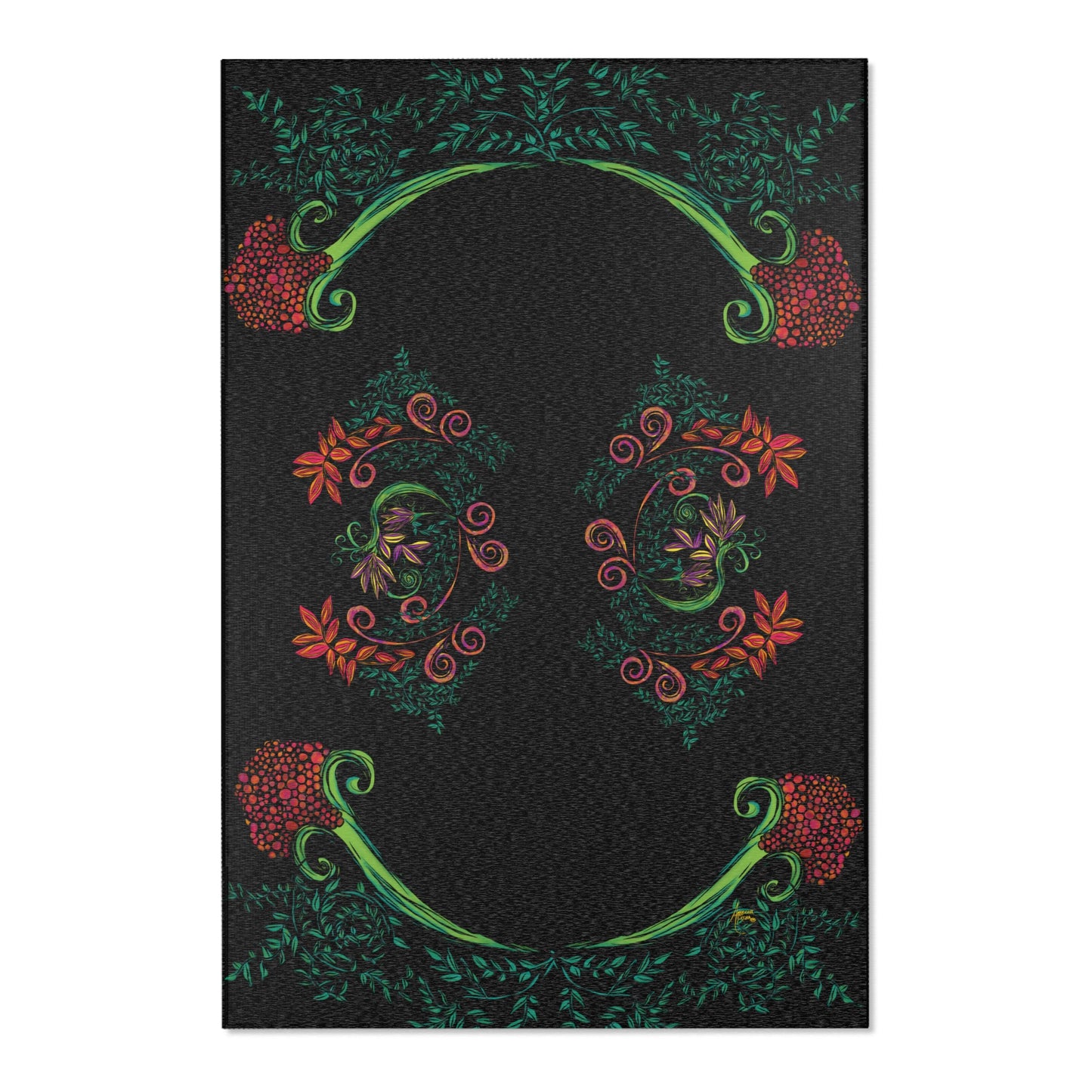 Flourished Fury Area Rugs