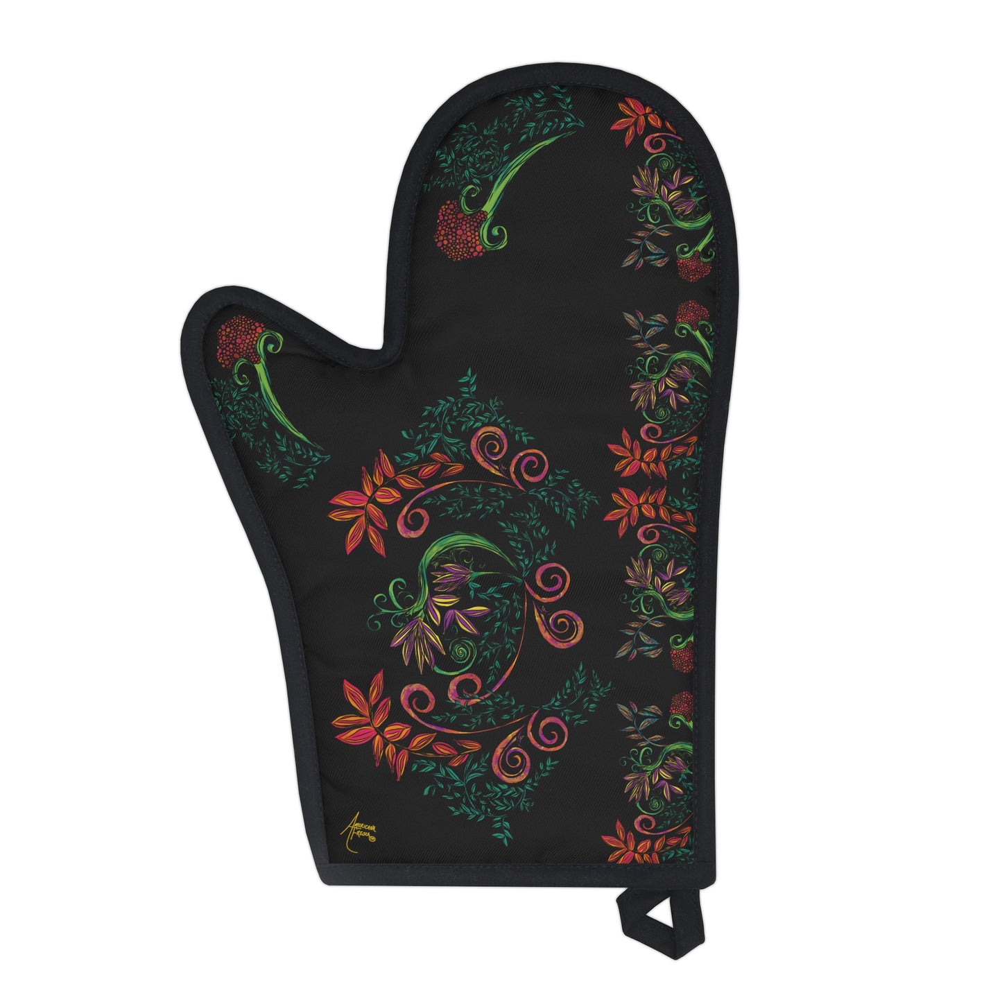 Flourished Fury Oven Glove