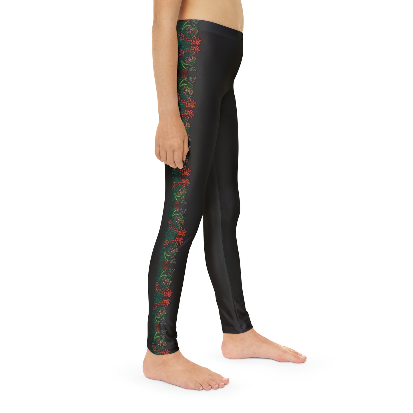 Flourished Fury Youth Full-Length Leggings