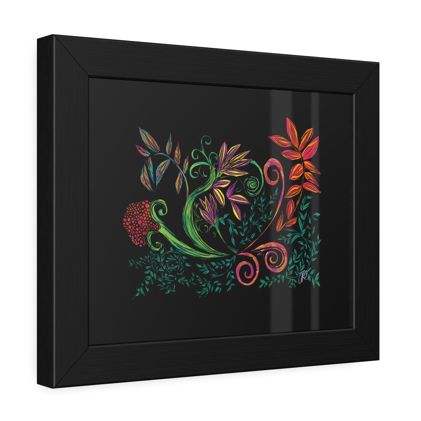 Flourished Fury Framed Giclée Print