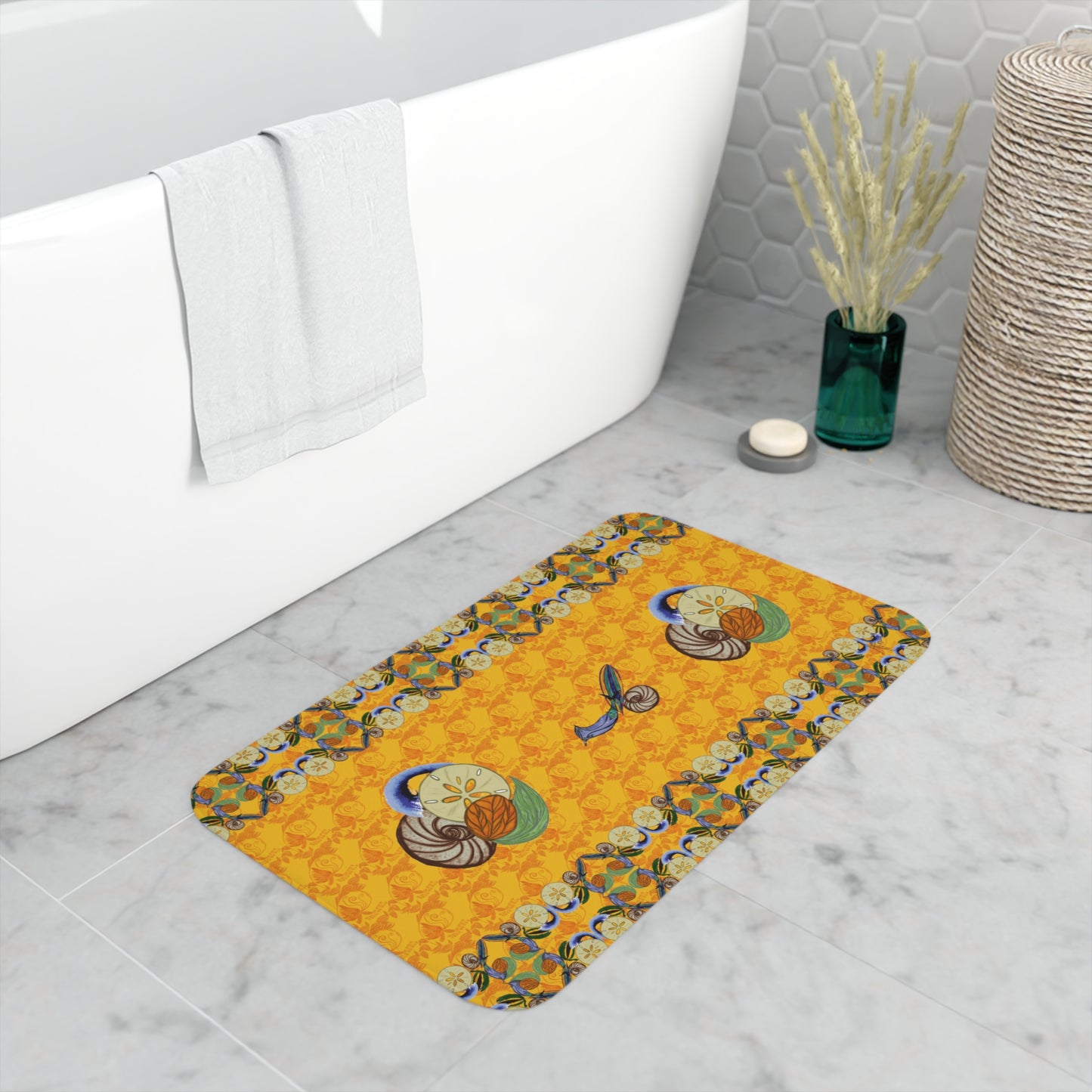 Snowless Sunsets Memory Foam Bath Mat