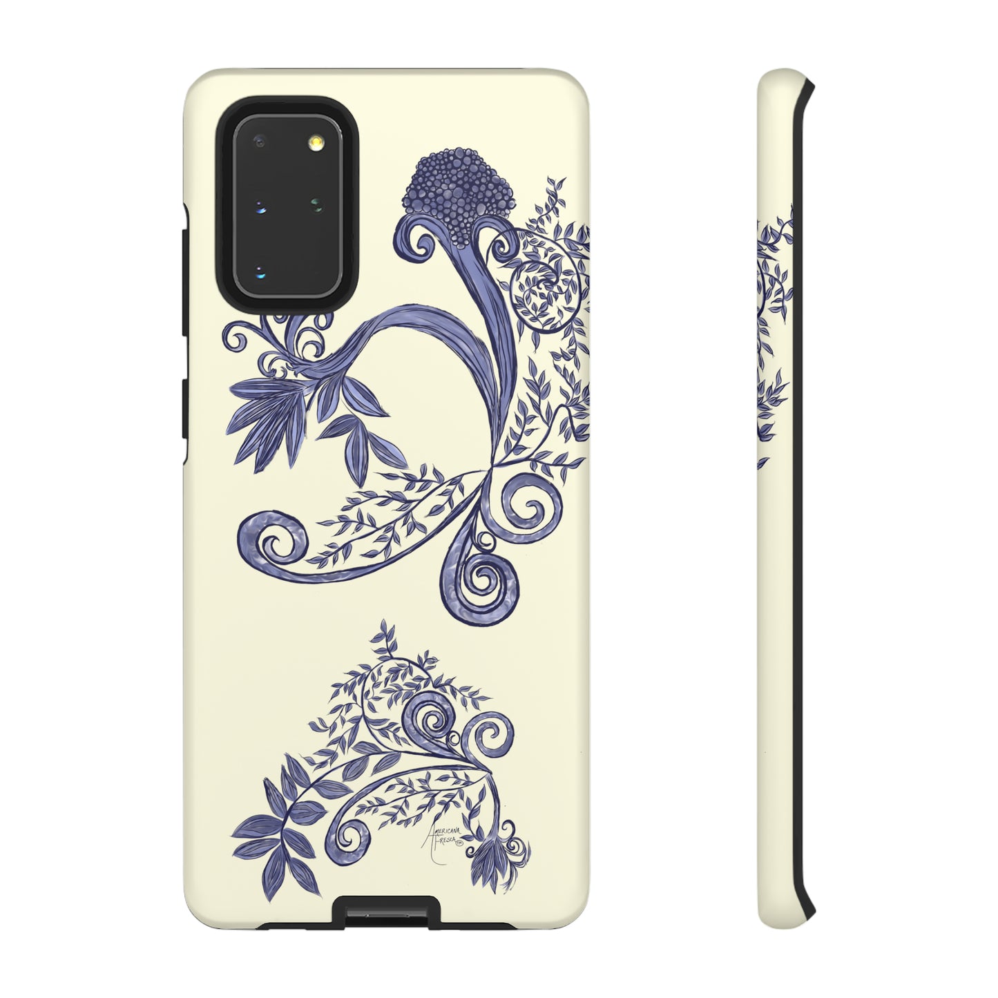 Botanical Blues Tough Phone Case