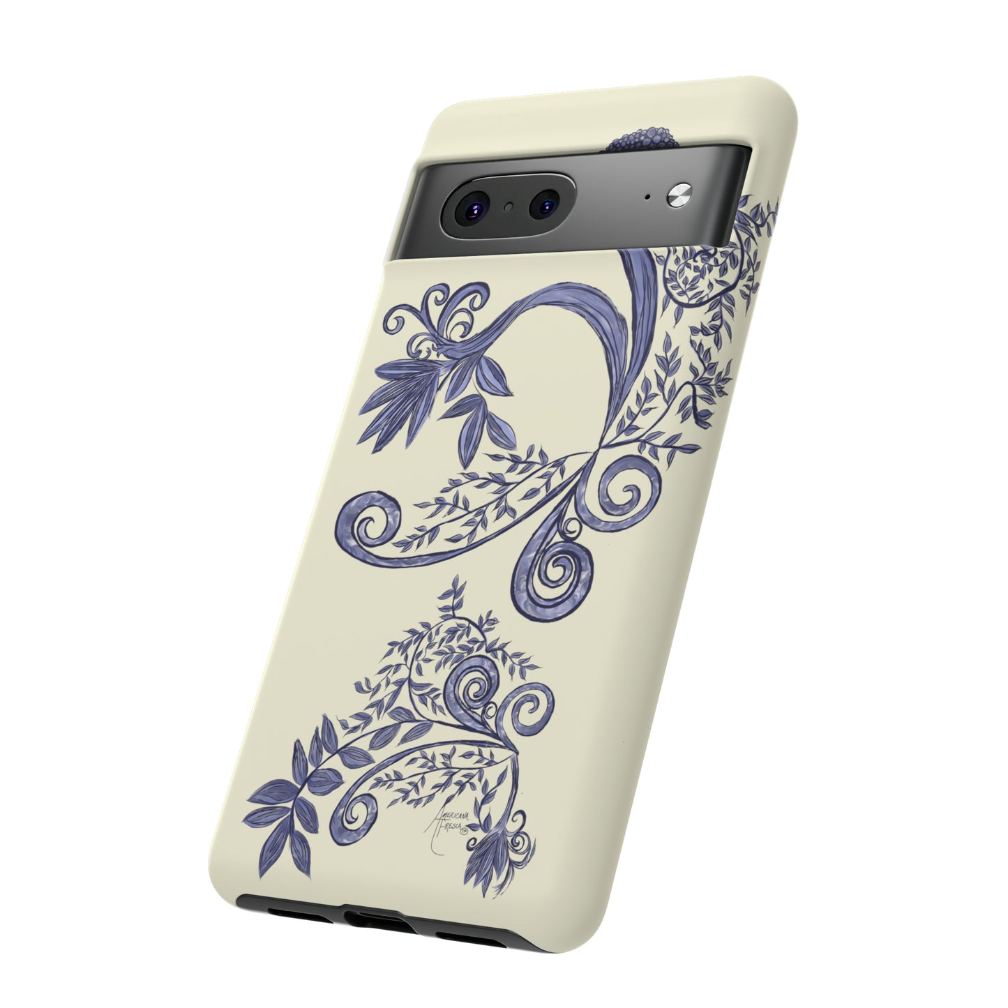 Botanical Blues Tough Phone Case