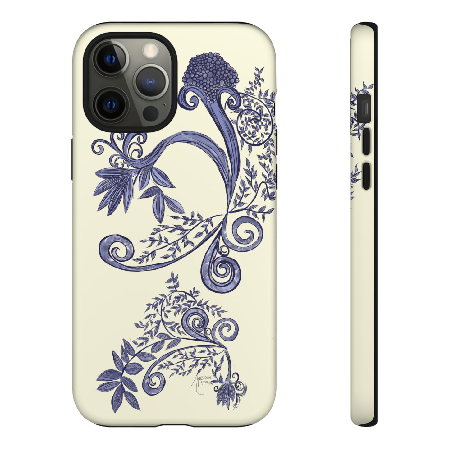 Botanical Blues Tough Phone Case