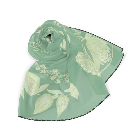 Wedgewood Wondrous Weeds Classic Chiffon Square Scarf