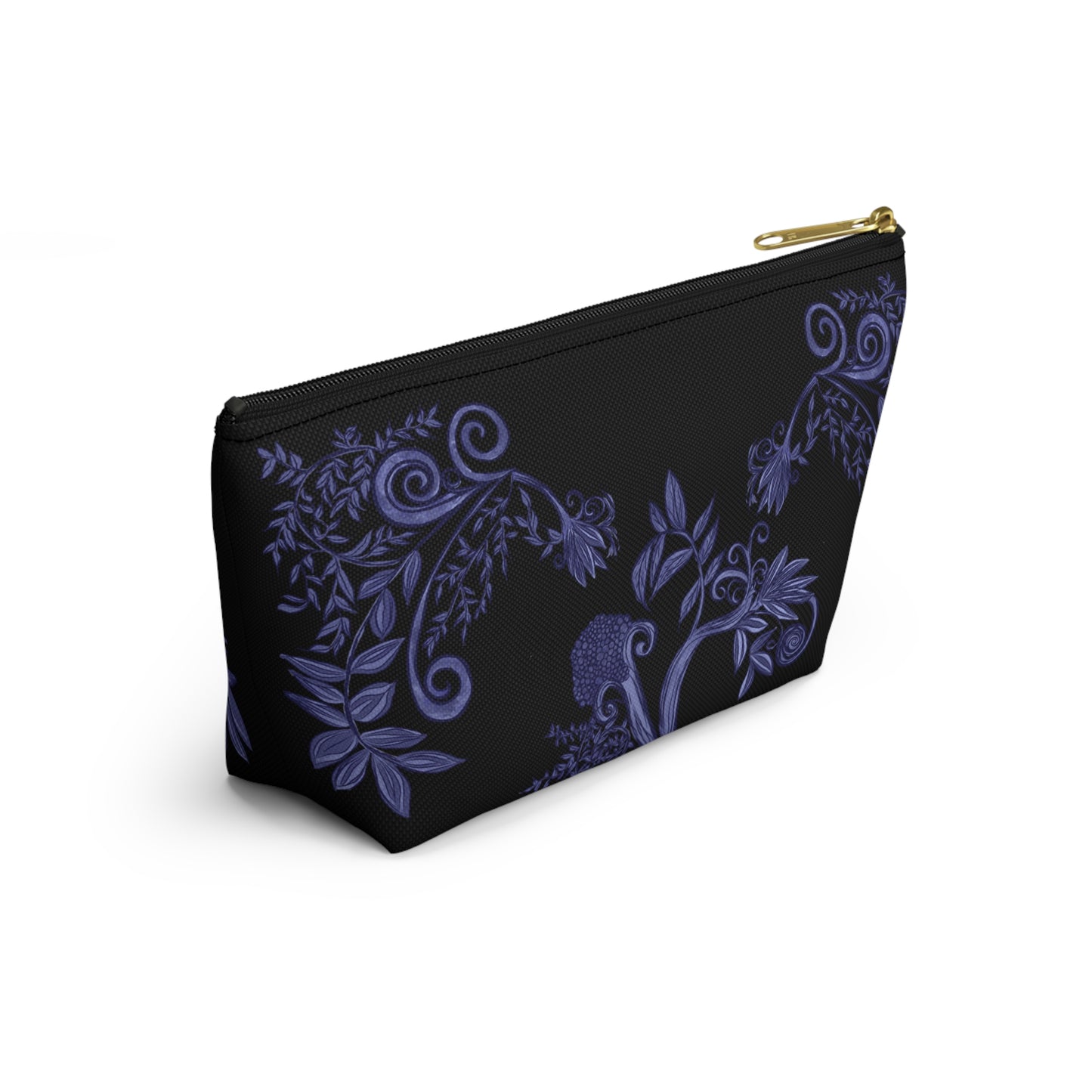 Midnight Botanical Blues Accessory Pouch