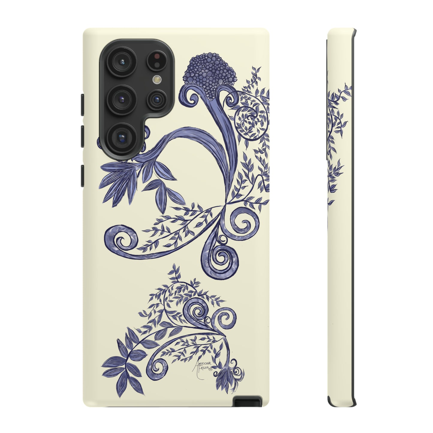 Botanical Blues Tough Phone Case