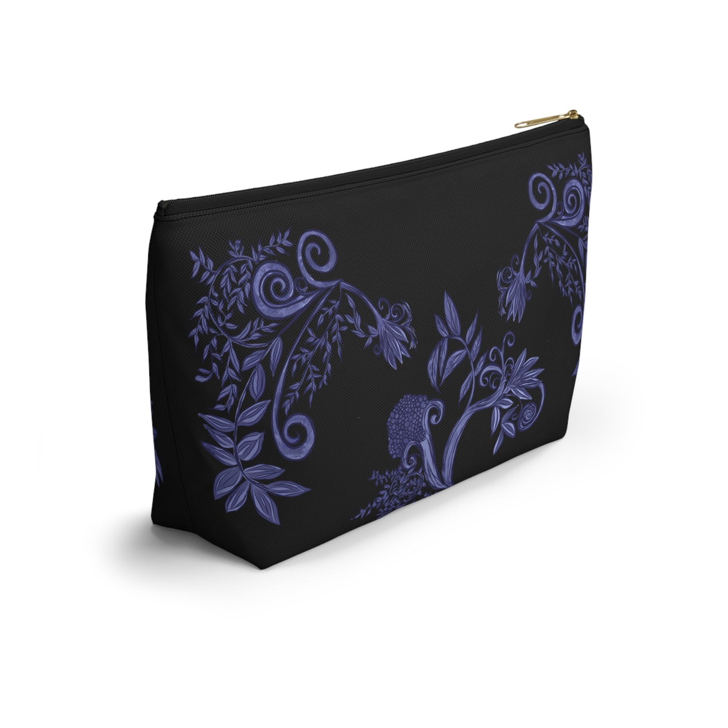 Midnight Botanical Blues Accessory Pouch