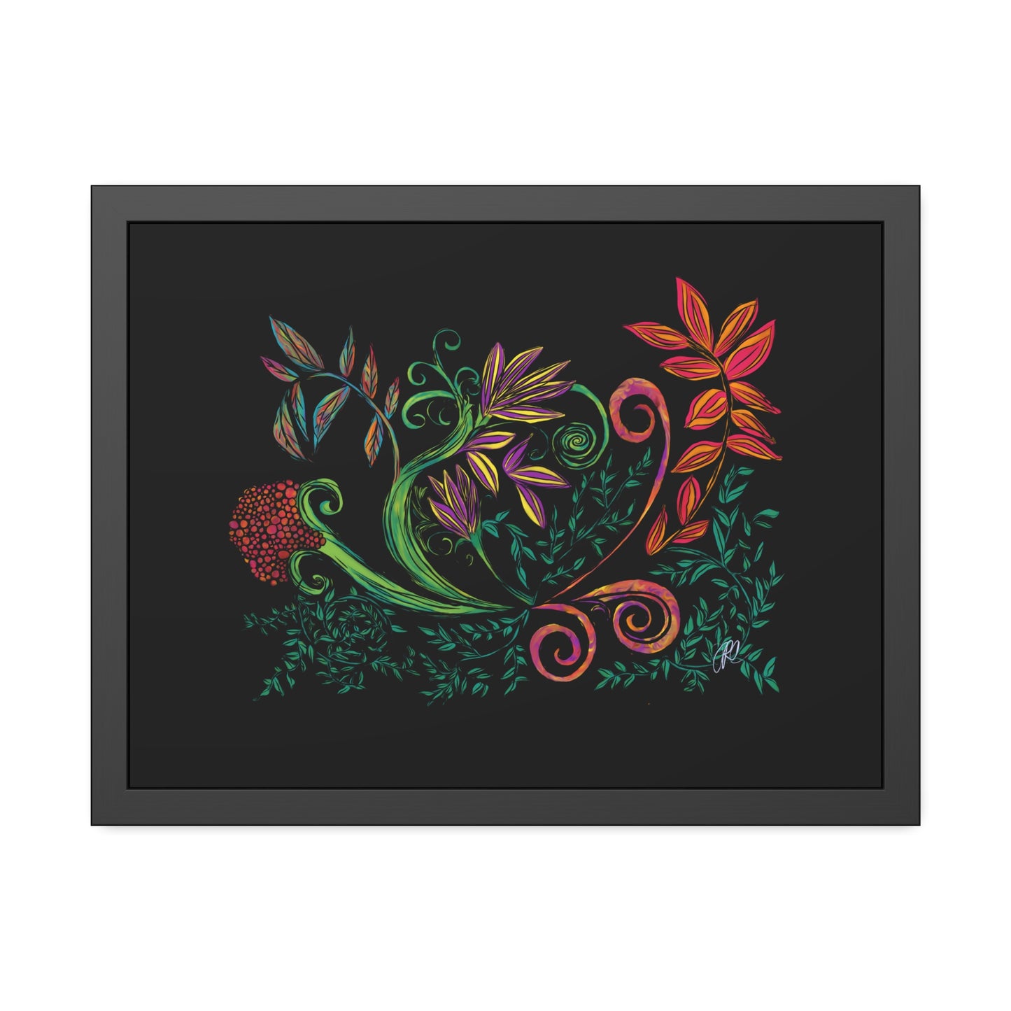 Flourished Fury Framed Giclée Print