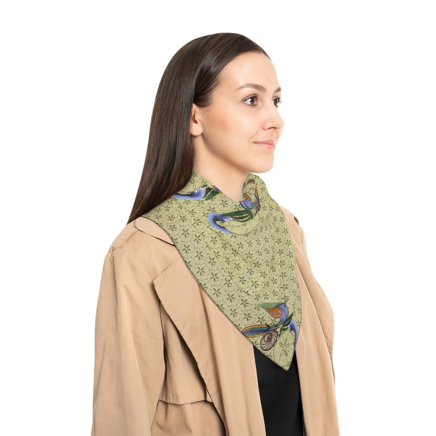 Sandy Snowless Sunsets Classic Chiffon Square Scarf