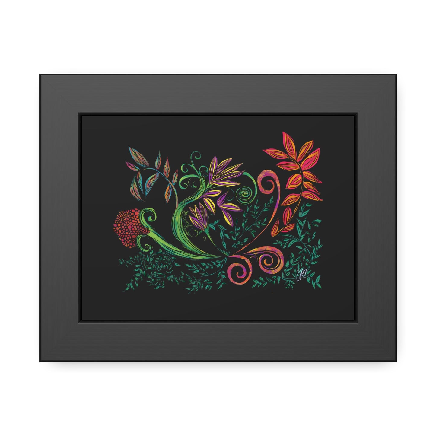 Flourished Fury Framed Giclée Print