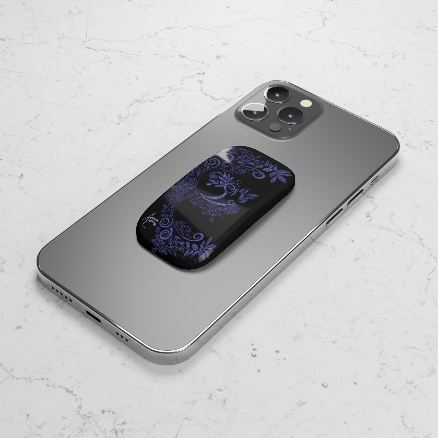 Midnight Midnight Blues Phone Click-On Grip