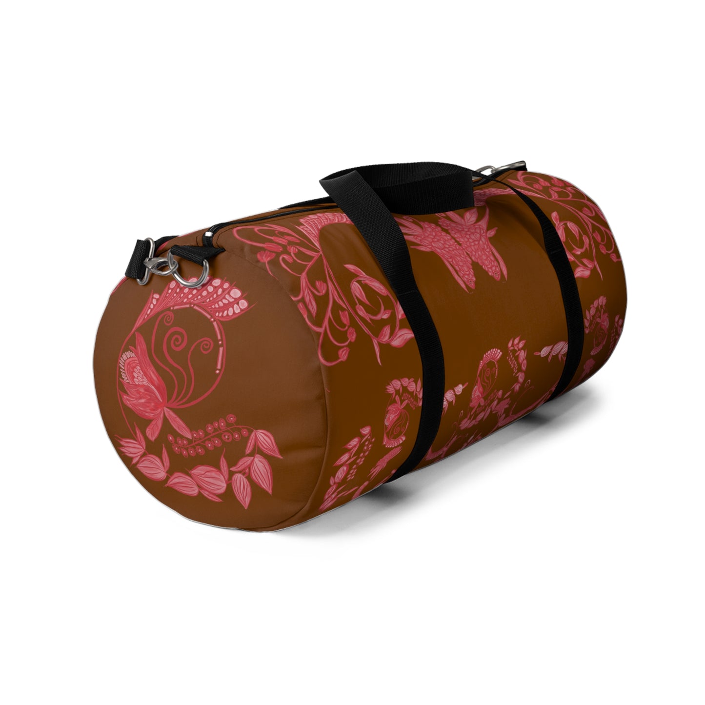 Chocolate Cherry Chinoiserie Duffel Bag