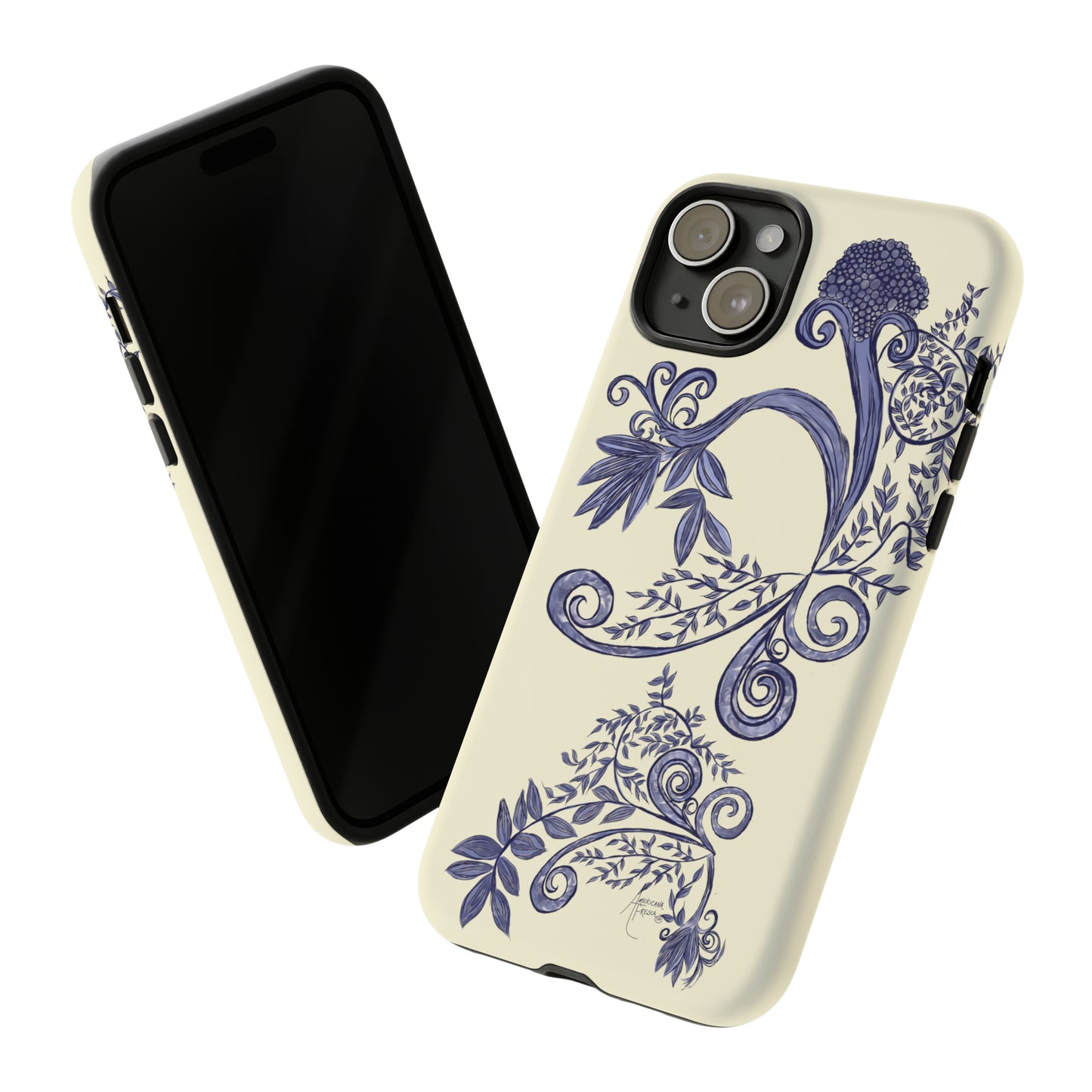 Botanical Blues Tough Phone Case