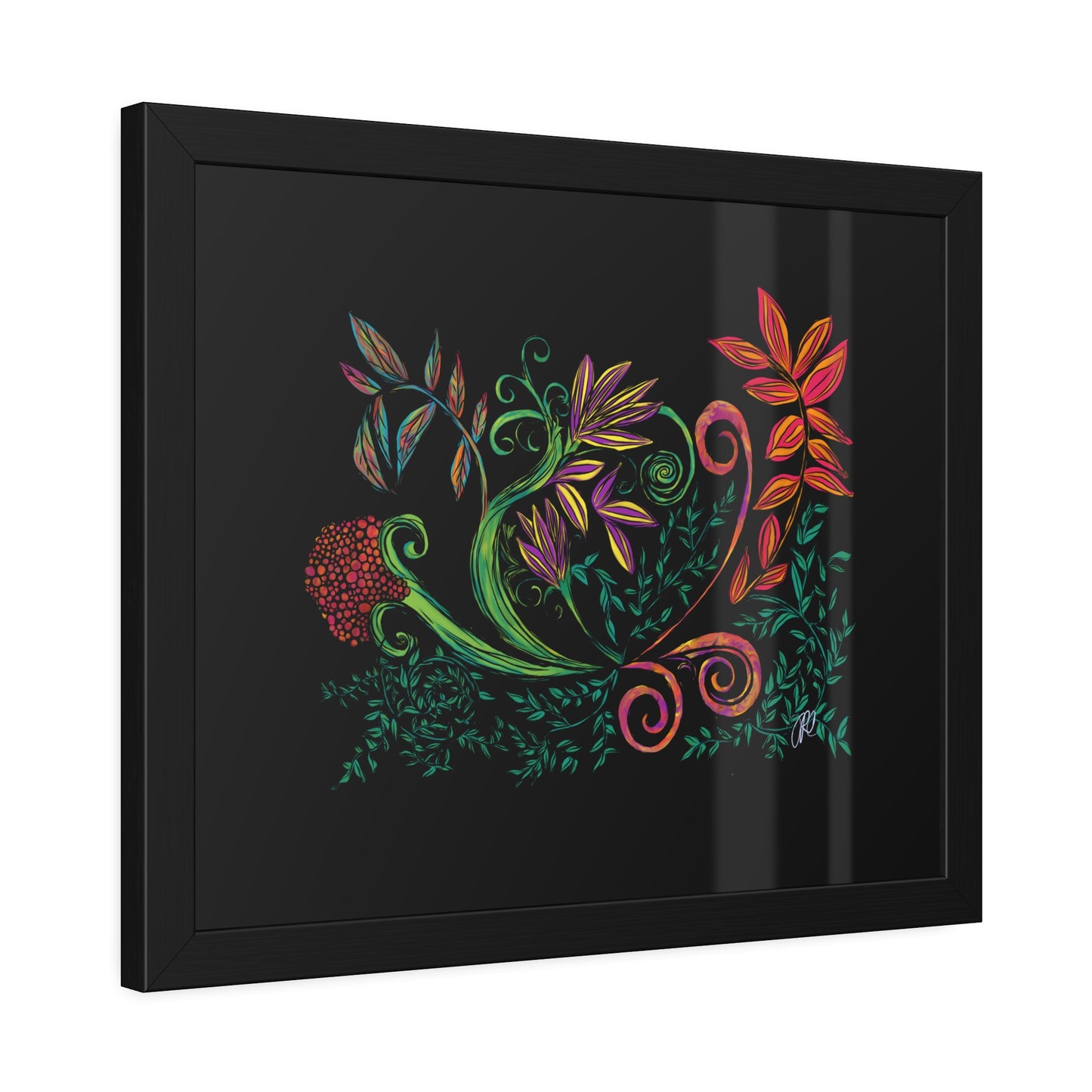 Flourished Fury Framed Giclée Print