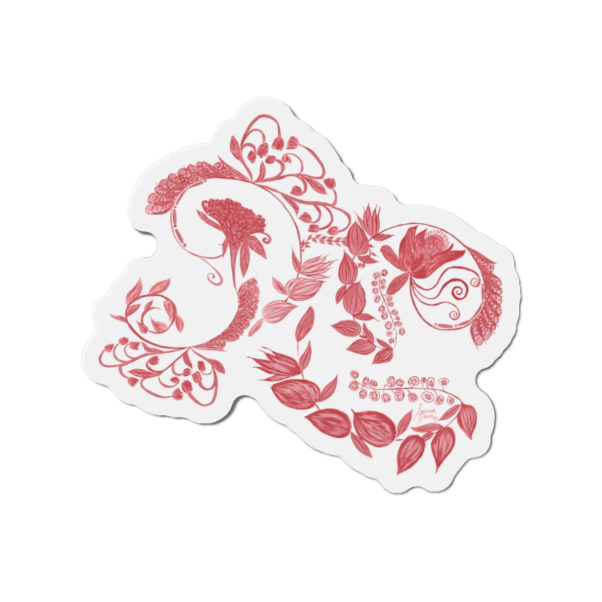 Cheery Cherry Chinoiserie Magnet