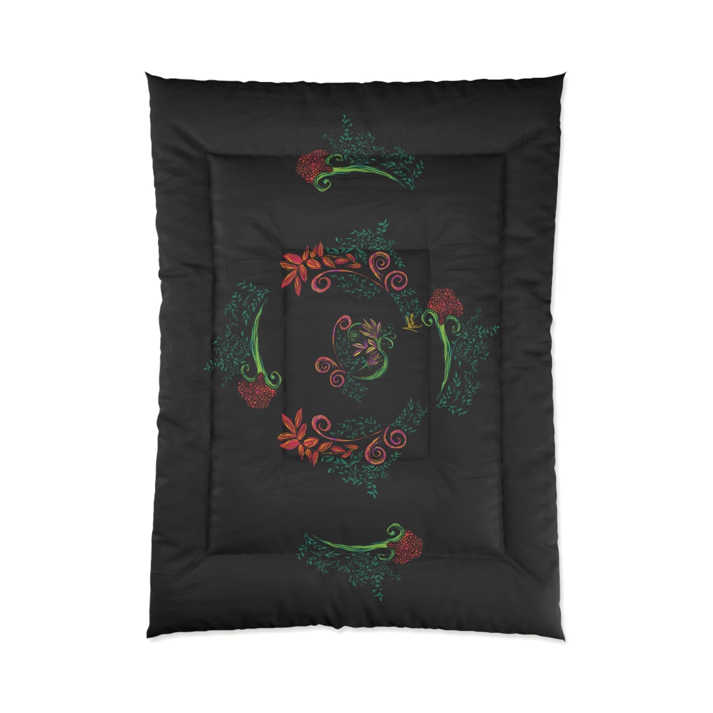 Flourished Fury Comforter