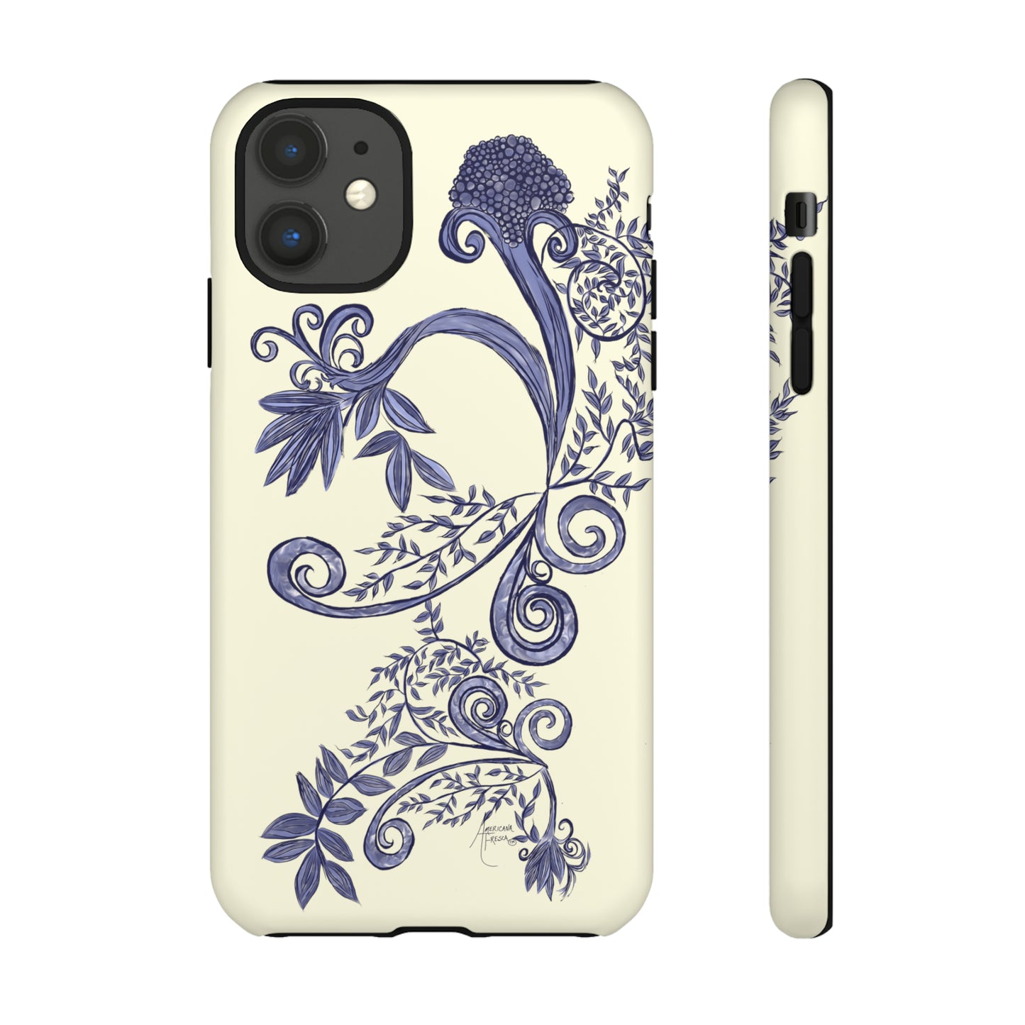 Botanical Blues Tough Phone Case