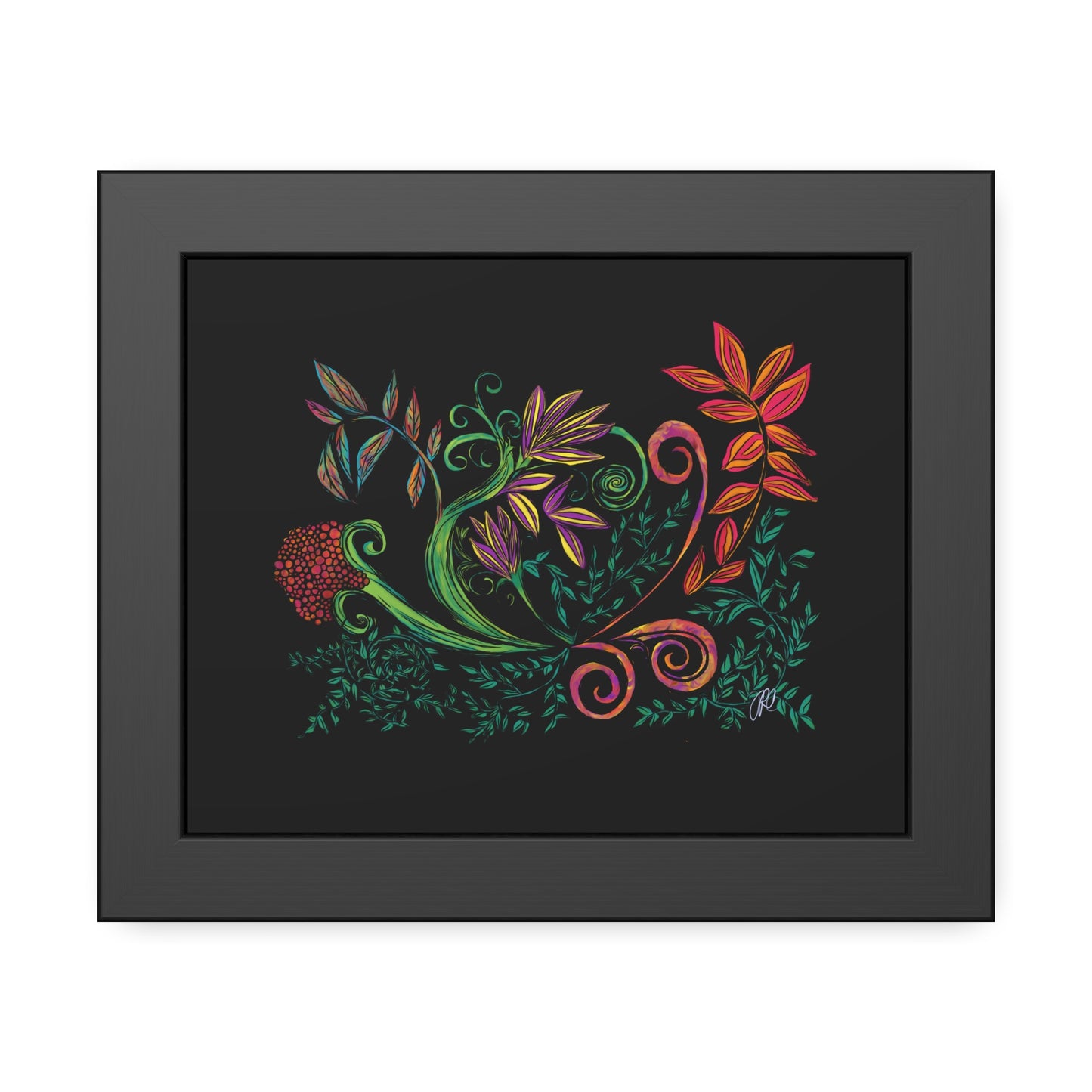 Flourished Fury Framed Giclée Print