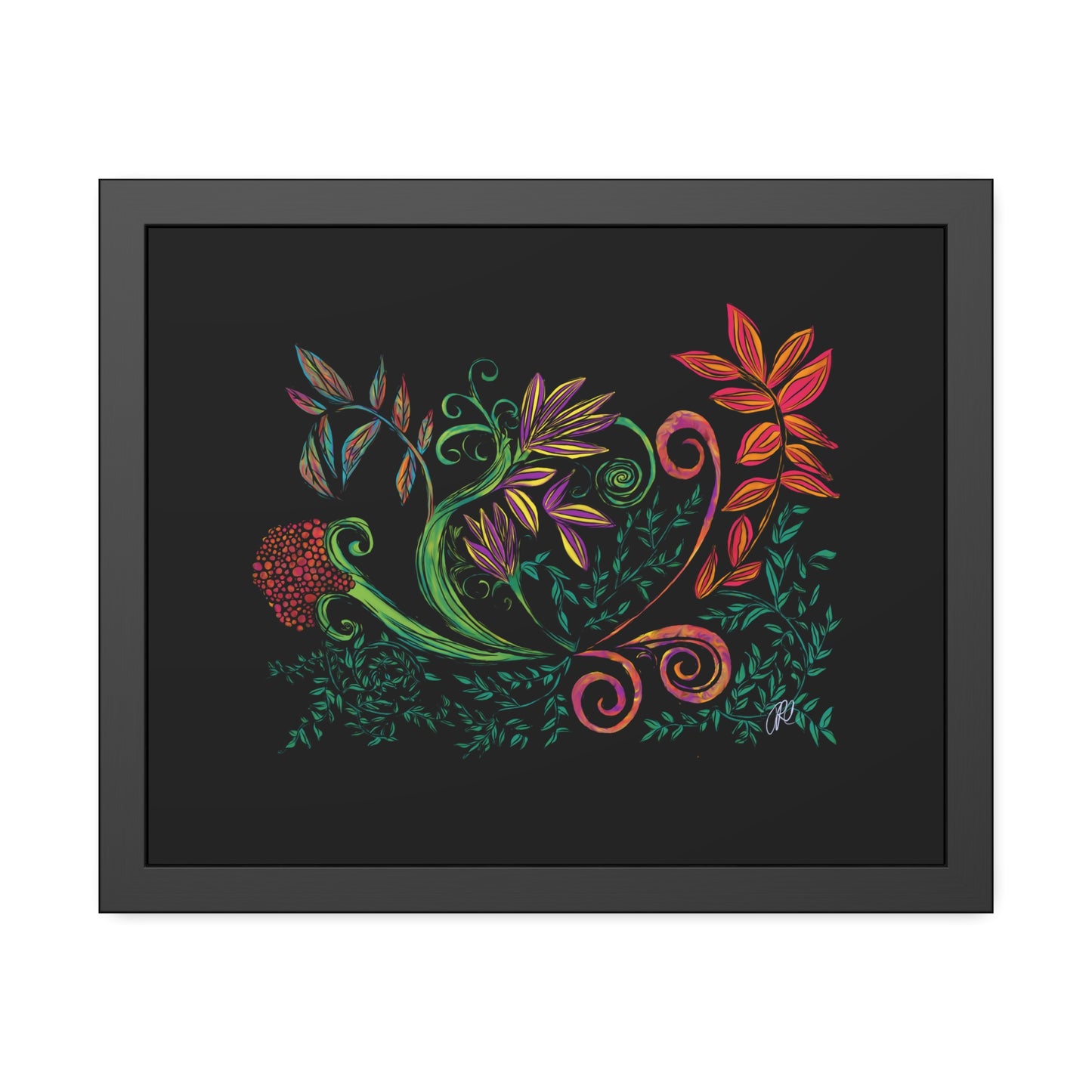 Flourished Fury Framed Giclée Print