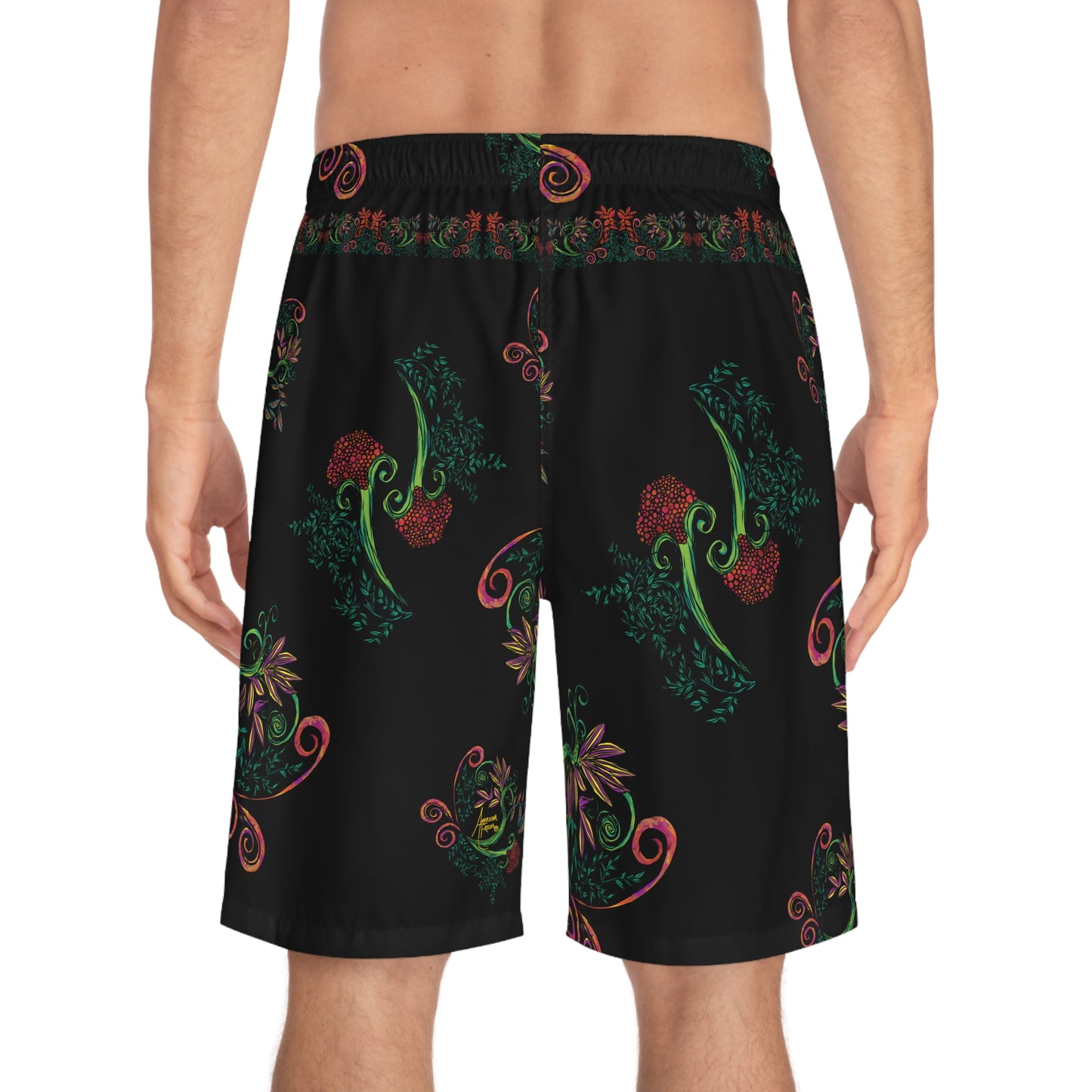 Flourished Fury Board Shorts