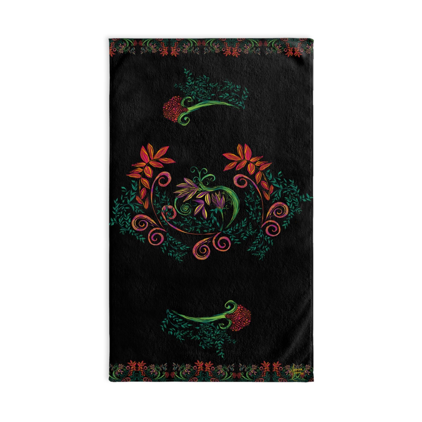 Flourished Fury Hand Towel