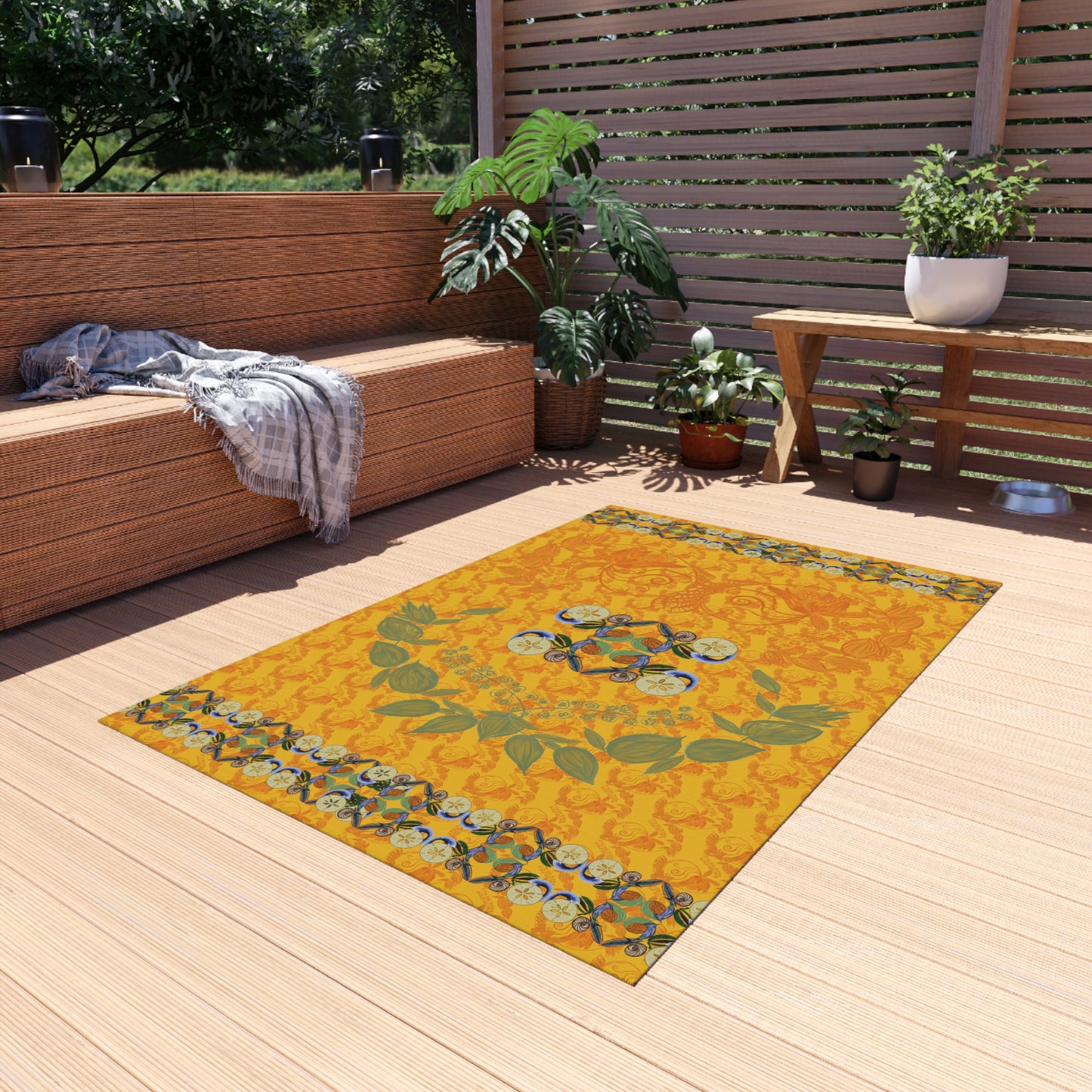 Snowless Sunsets Outdoor Rug