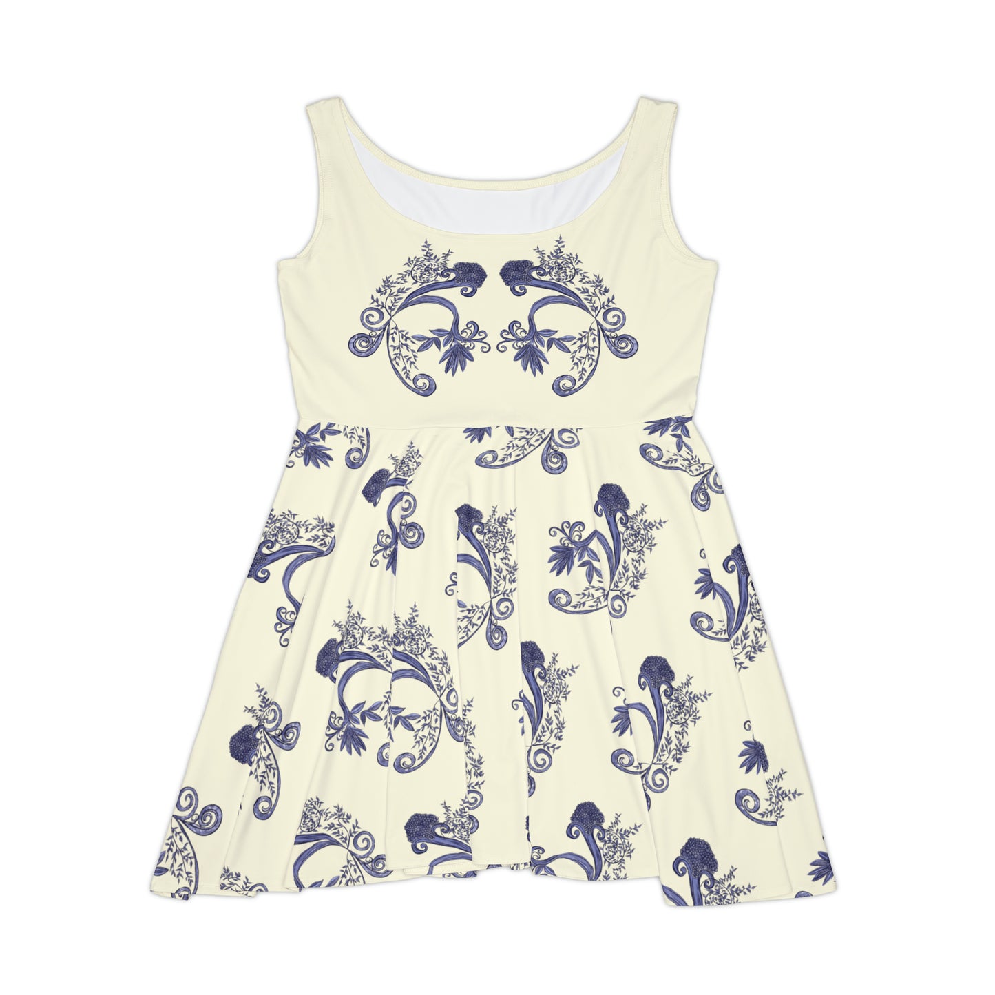 Botanical Blues Women's Skater Dress