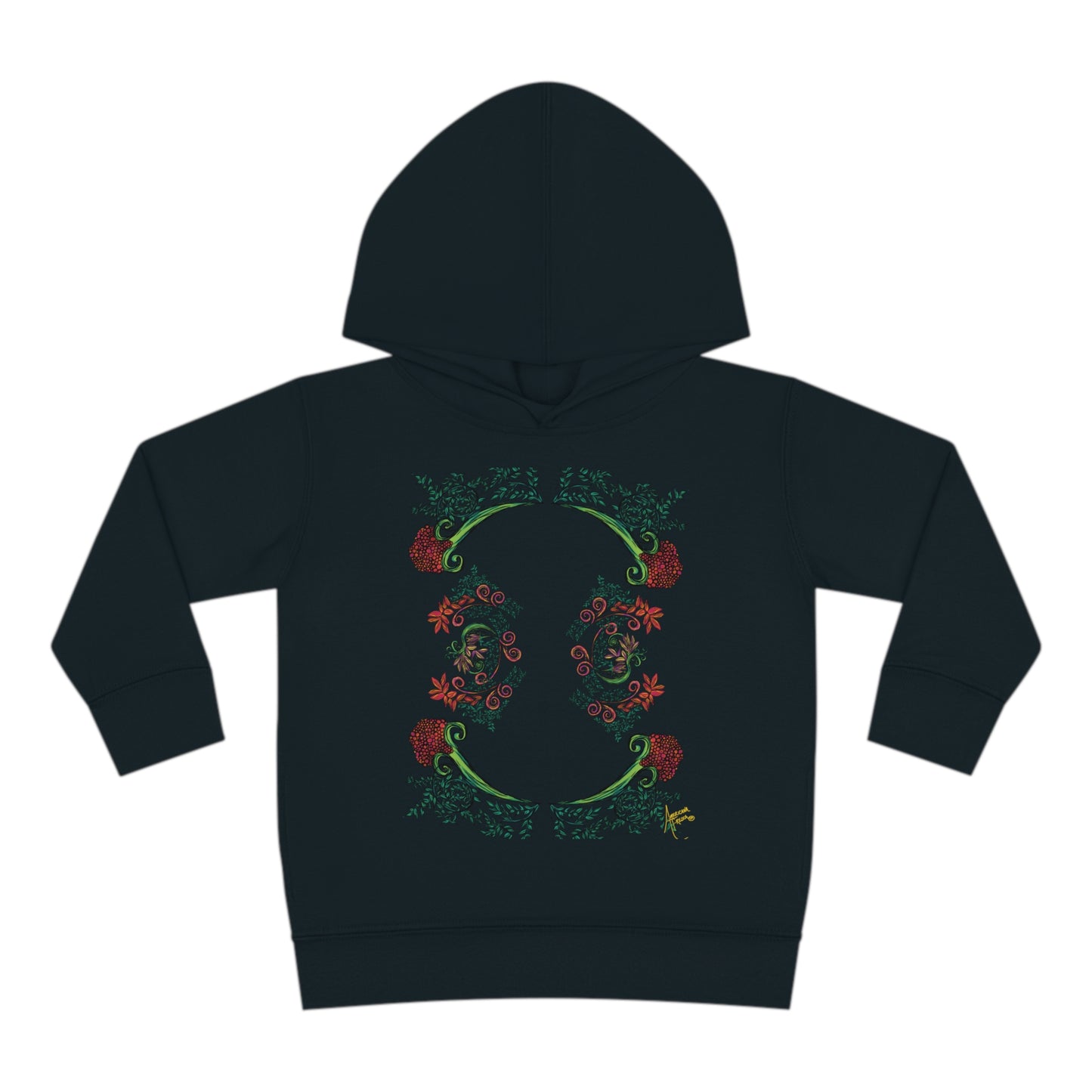 Flourished Fury Toddler Pullover Fleece Hoodie