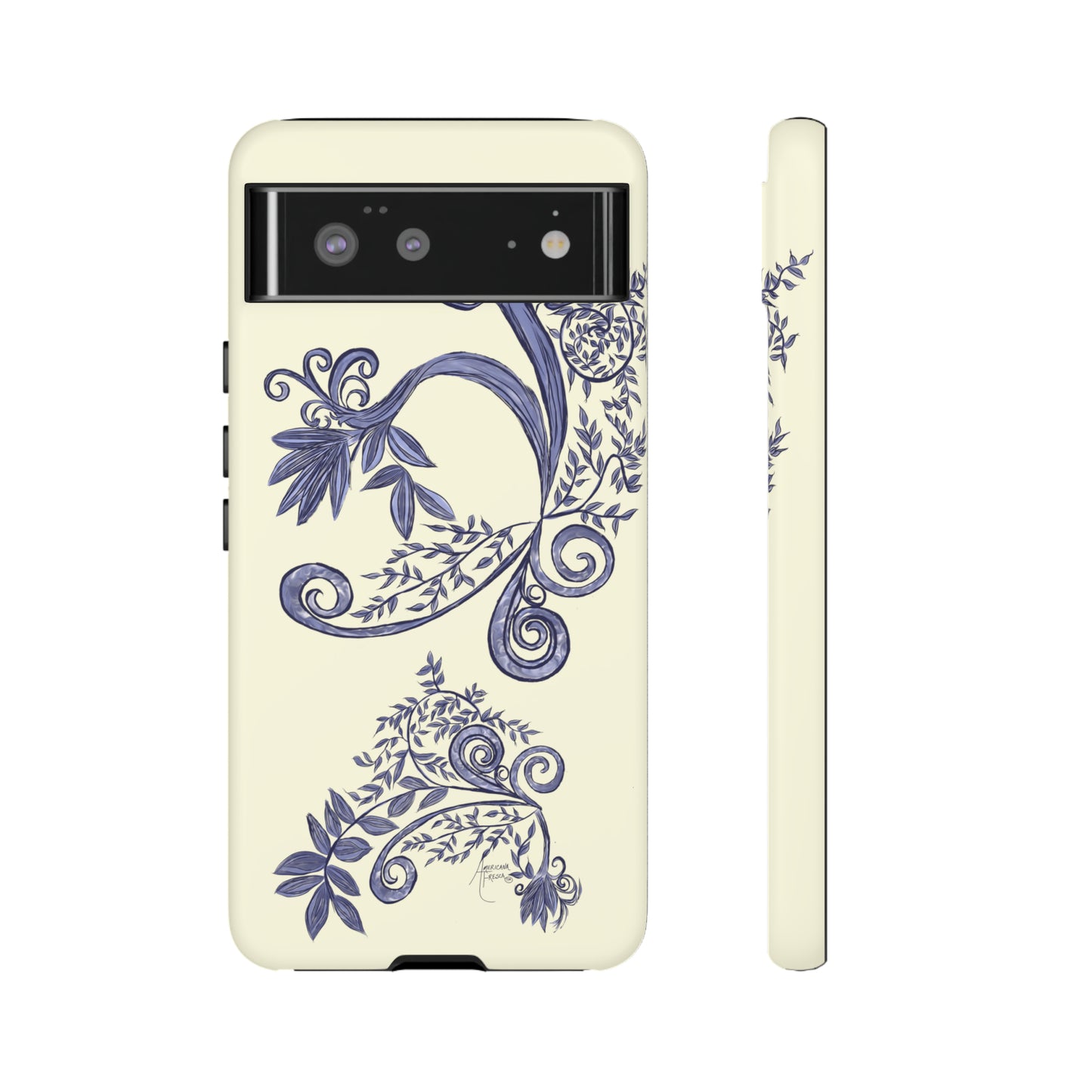 Botanical Blues Tough Phone Case