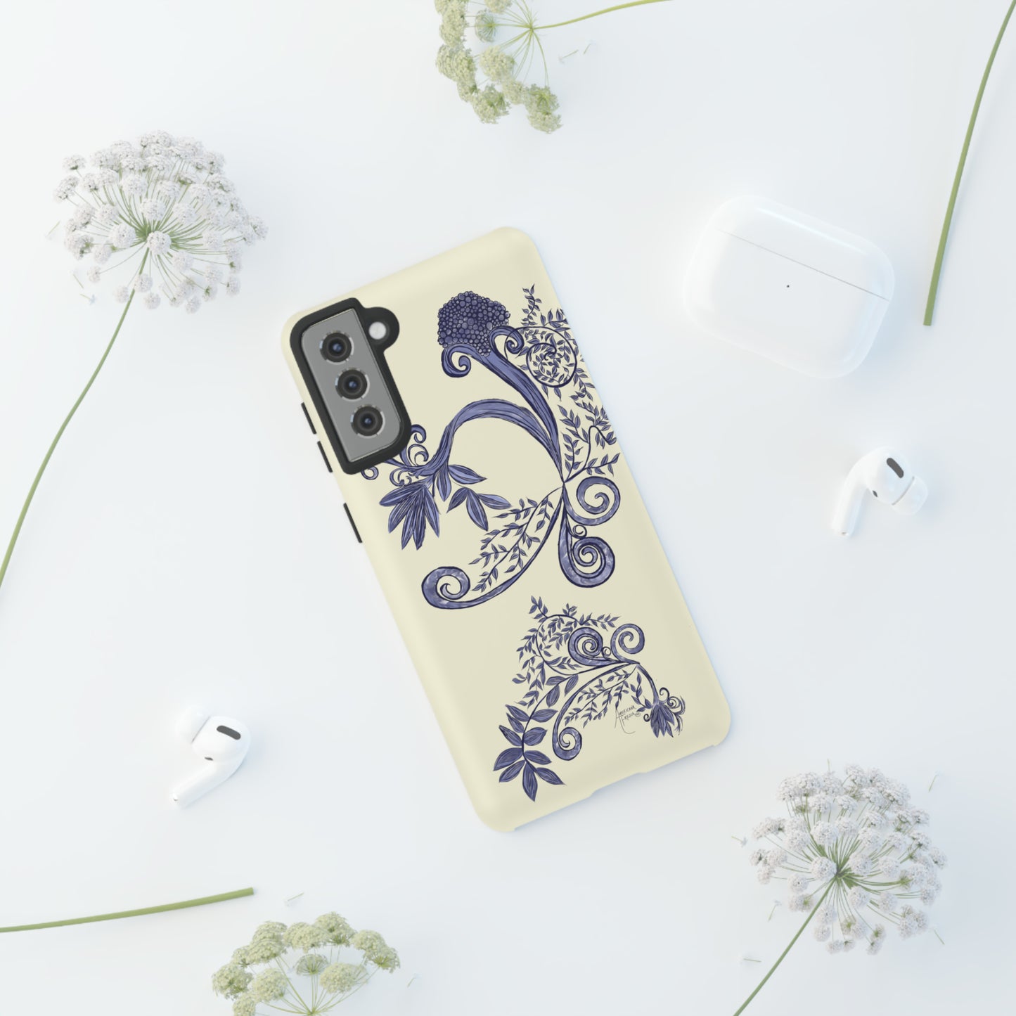 Botanical Blues Tough Phone Case