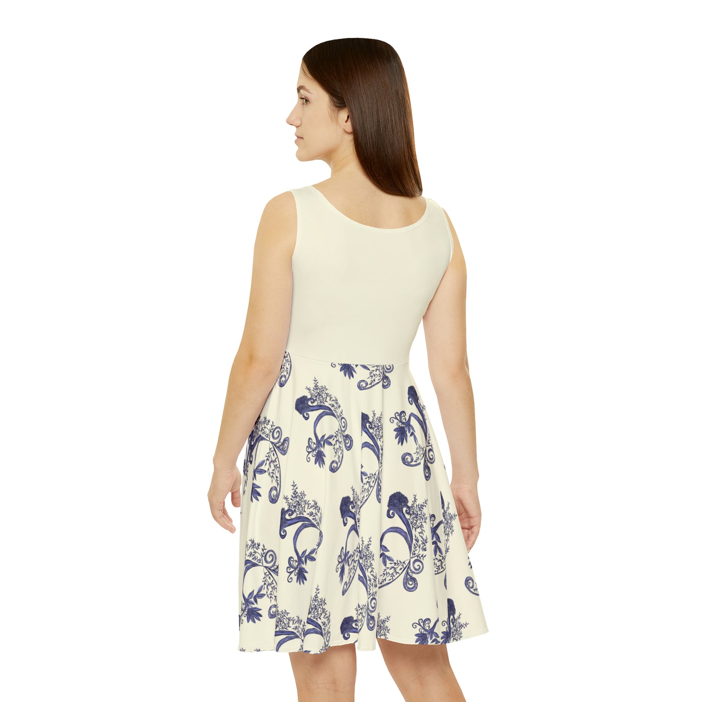 Botanical Blues Women's Skater Dress