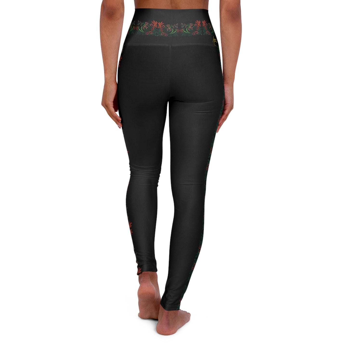 Flourished Fury High Waisted Yoga Leggings