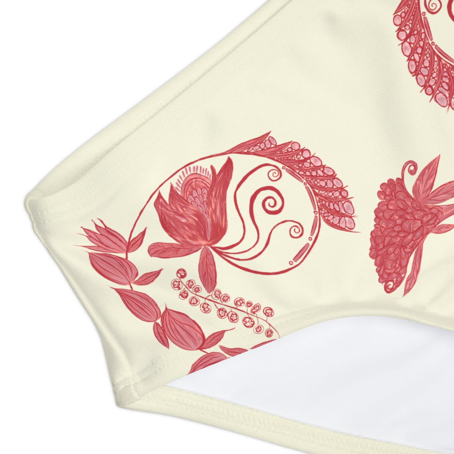 Cheery Cherry Chinoiserie Girls Two Piece Swimsuit