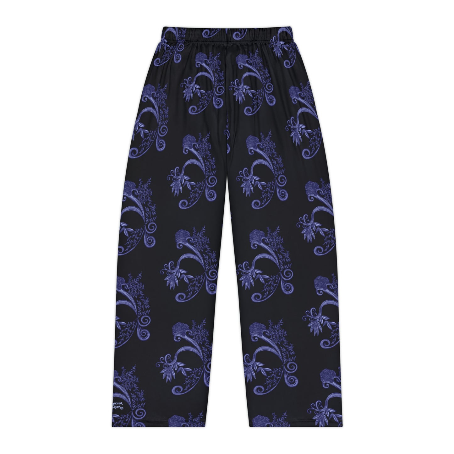 Midnight Botanical Blues Women's Pajama Pants