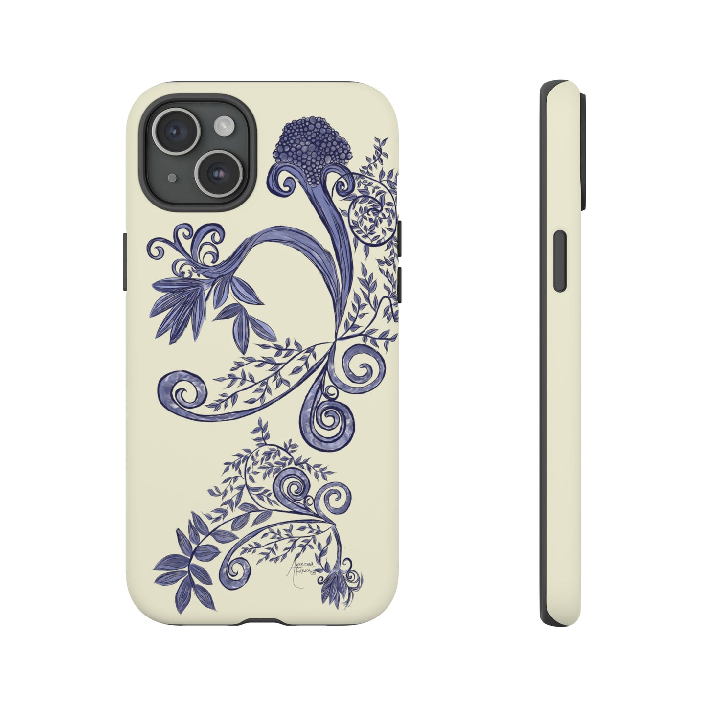 Botanical Blues Tough Phone Case