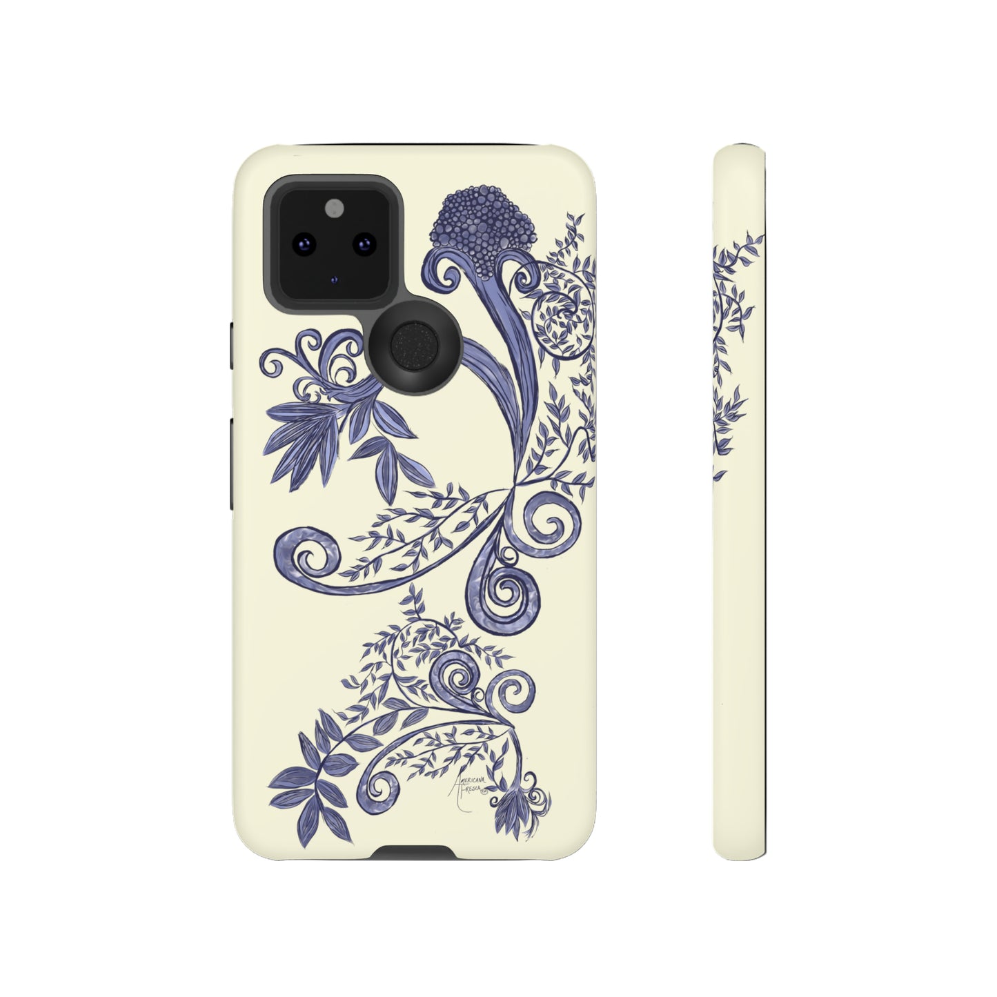 Botanical Blues Tough Phone Case