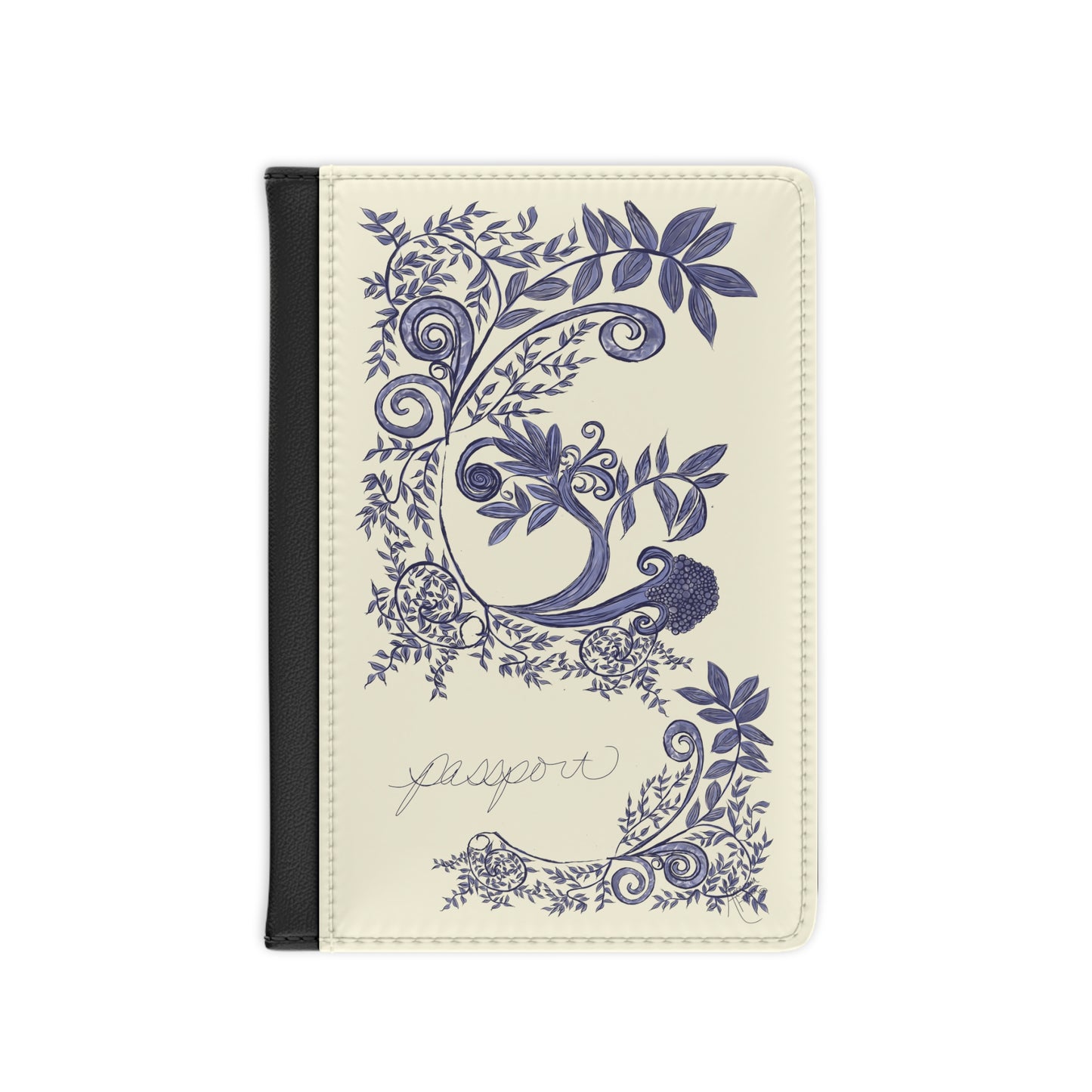 Botanical Blues Passport Cover