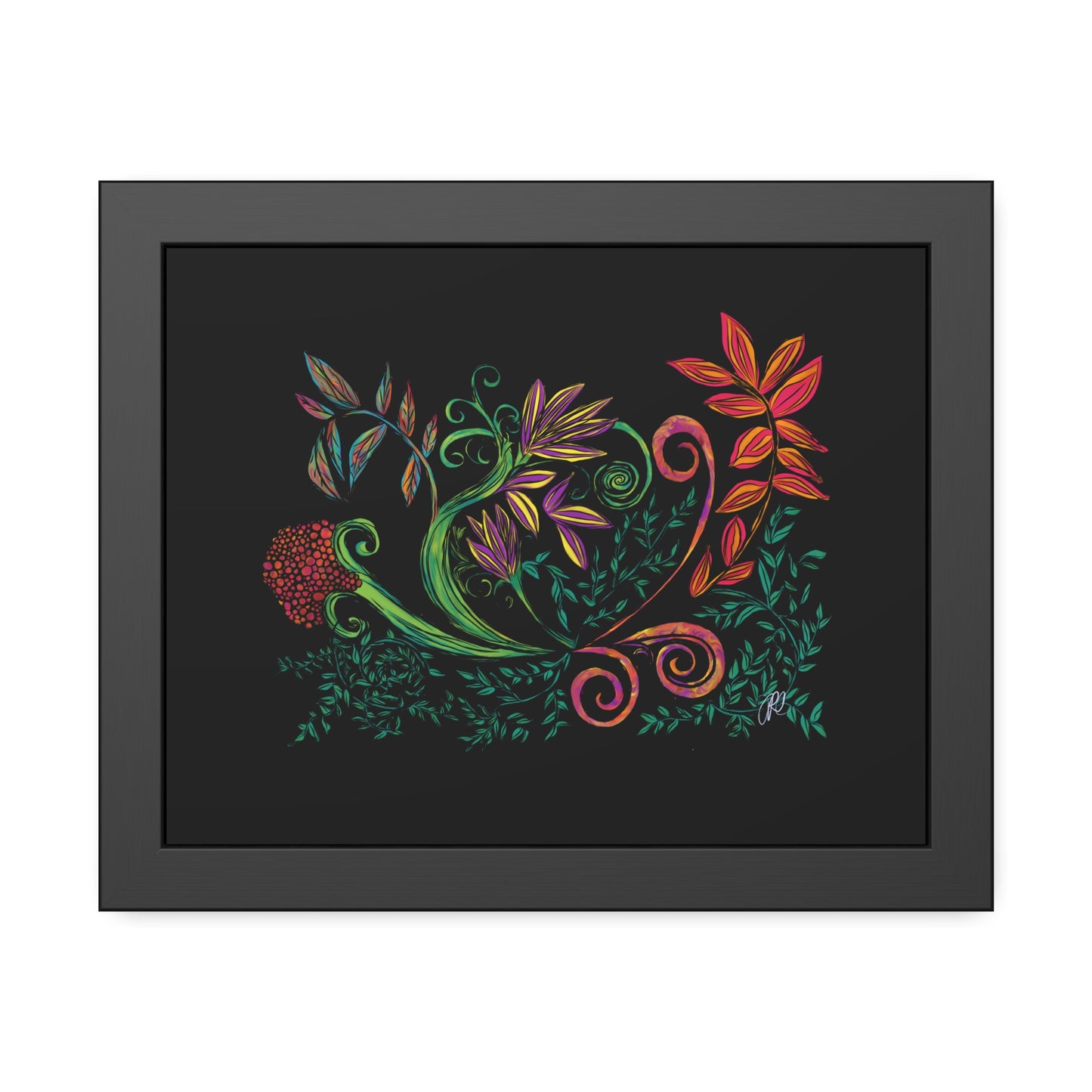 Flourished Fury Framed Giclée Print