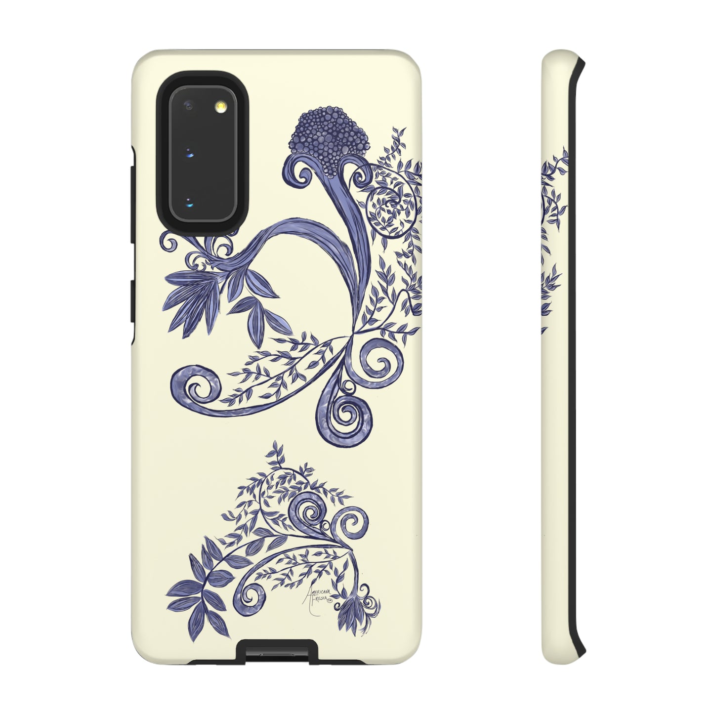 Botanical Blues Tough Phone Case