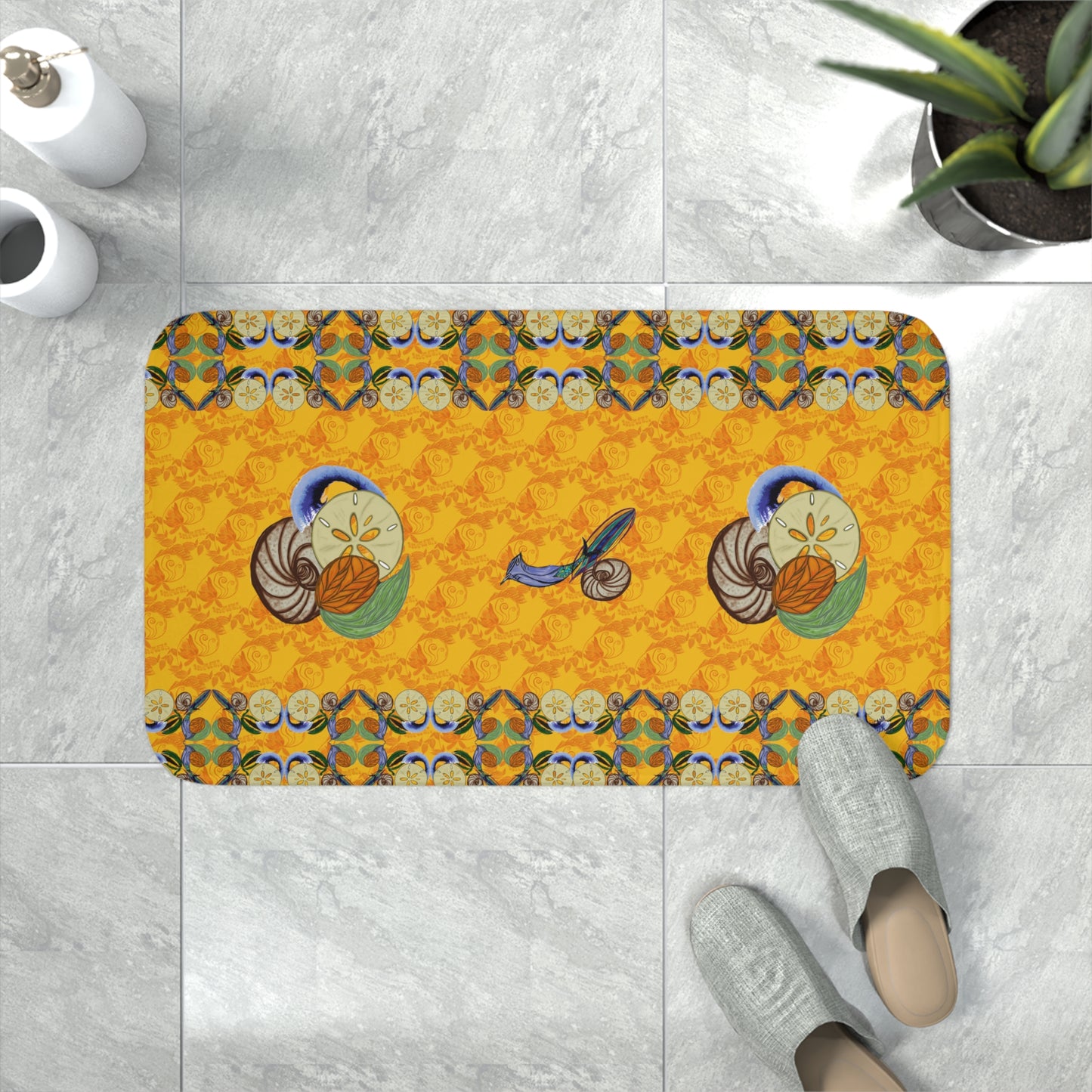 Snowless Sunsets Memory Foam Bath Mat